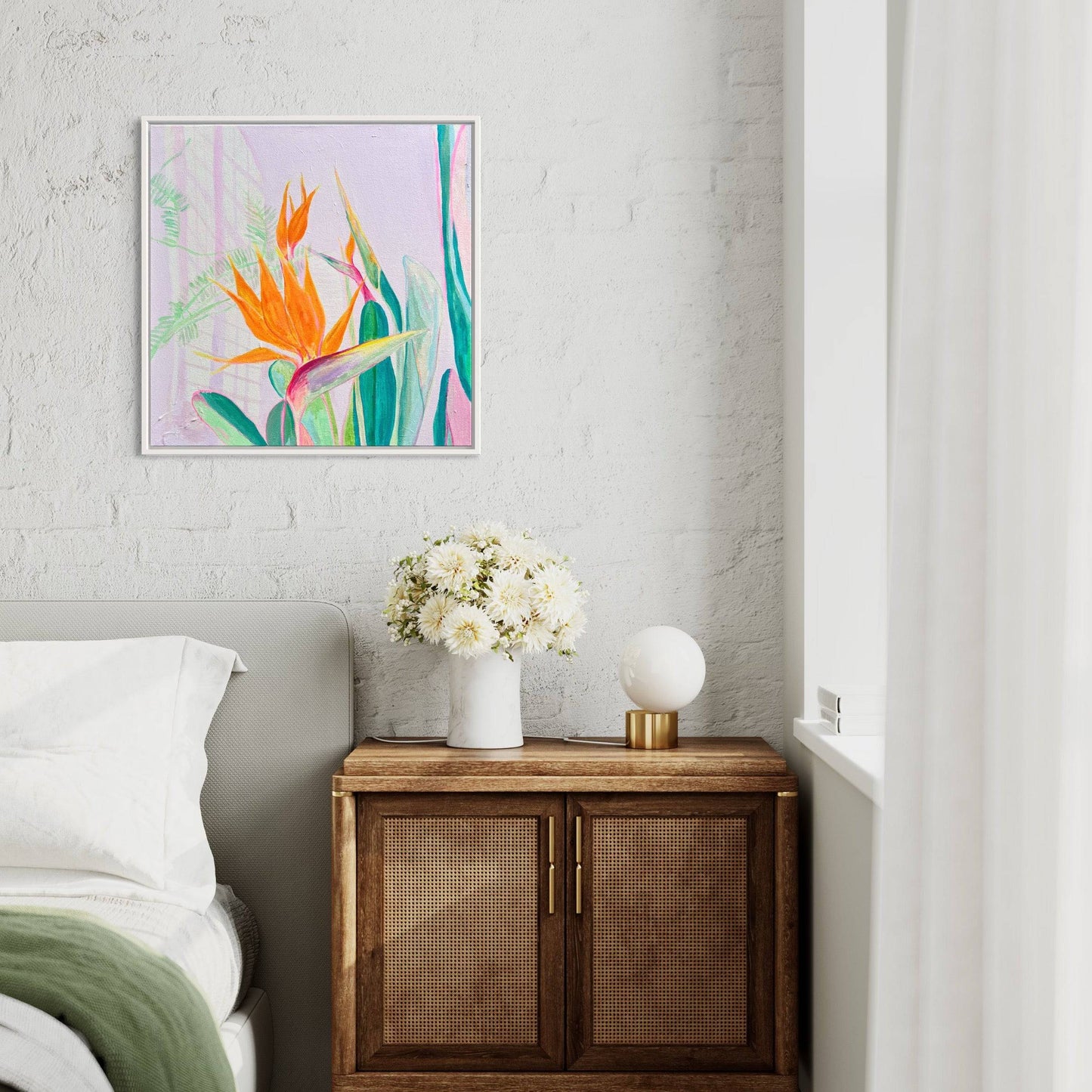 'A Flock Of Orange'  60cm x 60cm - Kathryn Sillince Artist