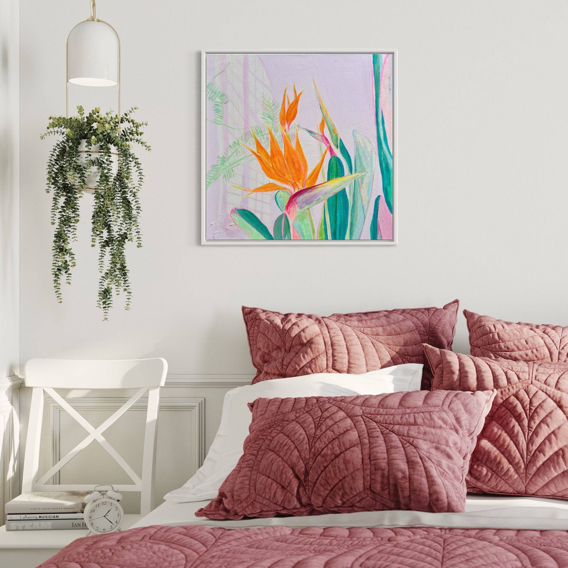 'A Flock Of Orange'  60cm x 60cm - Kathryn Sillince Artist