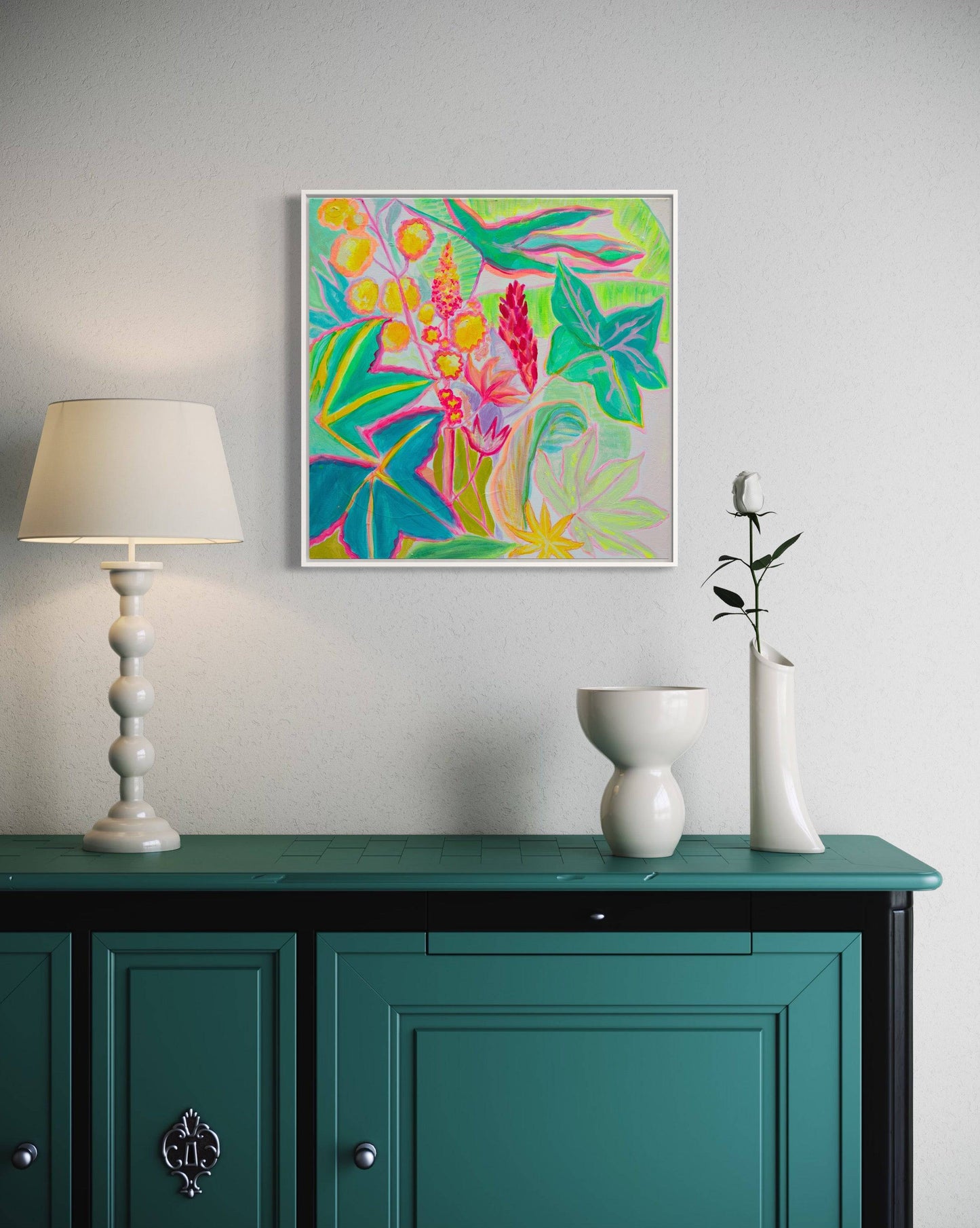 'Reach'  56cm x 56cm - Kathryn Sillince Artist