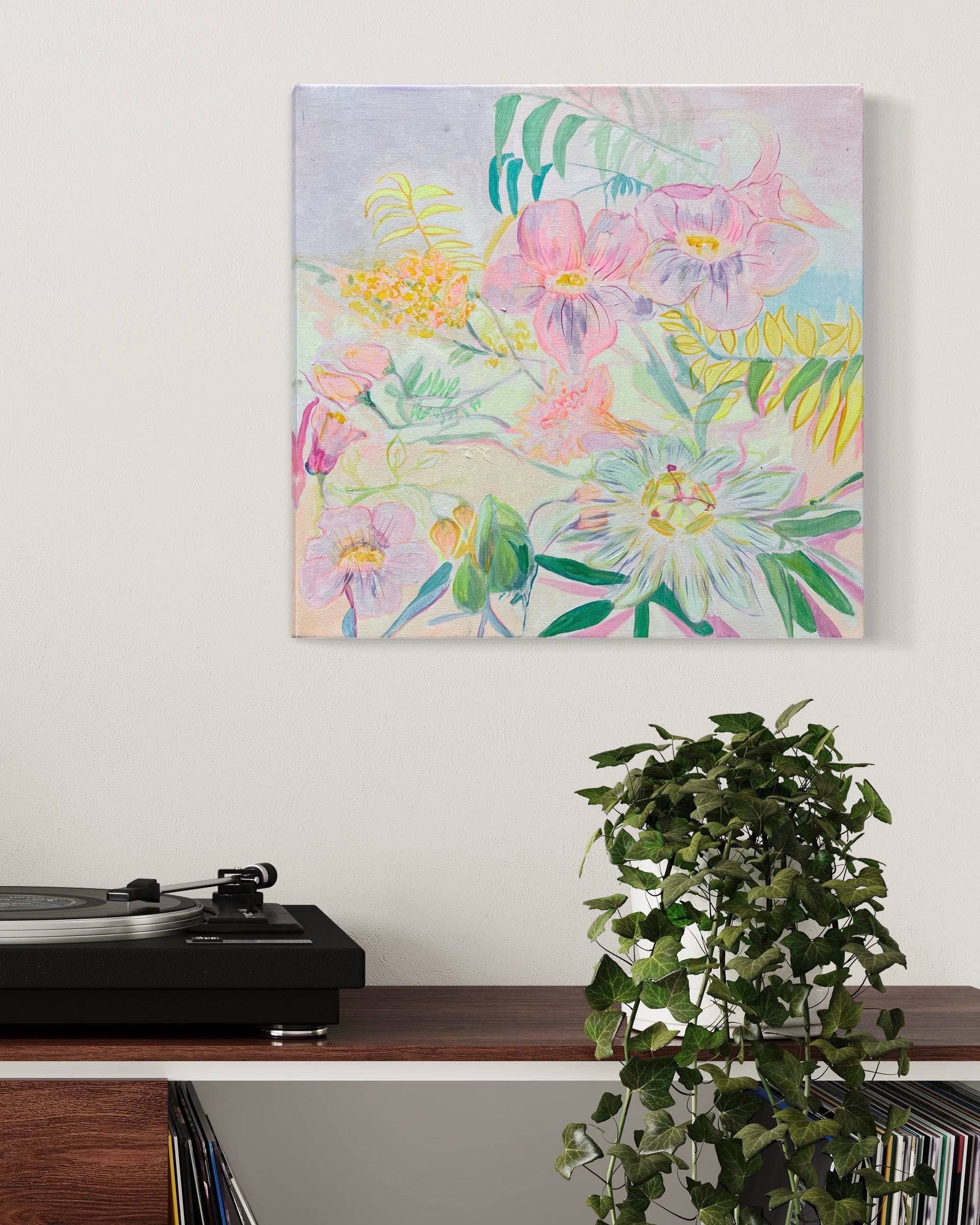 'Passiflora Anastasia'  45cm x 45cm - Kathryn Sillince Artist