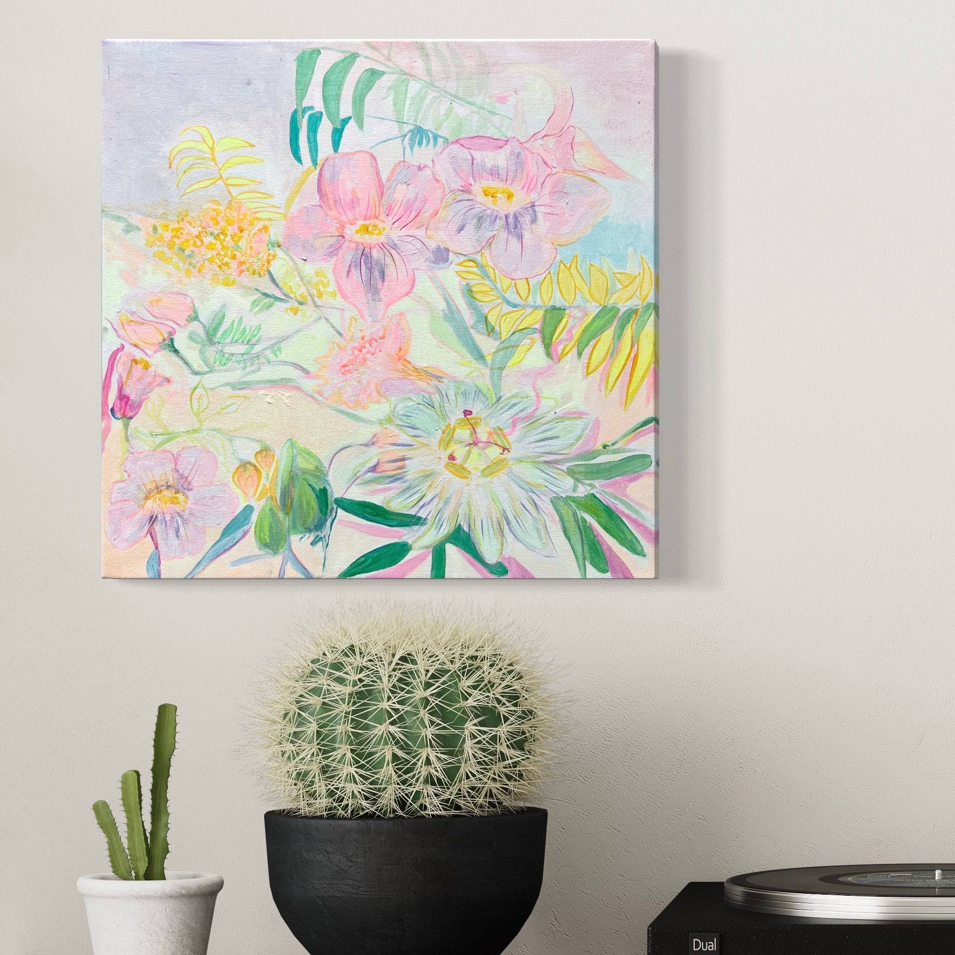 'Passiflora Anastasia'  45cm x 45cm - Kathryn Sillince Artist