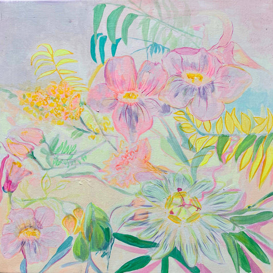 'Passiflora Anastasia'  45cm x 45cm - Kathryn Sillince Artist
