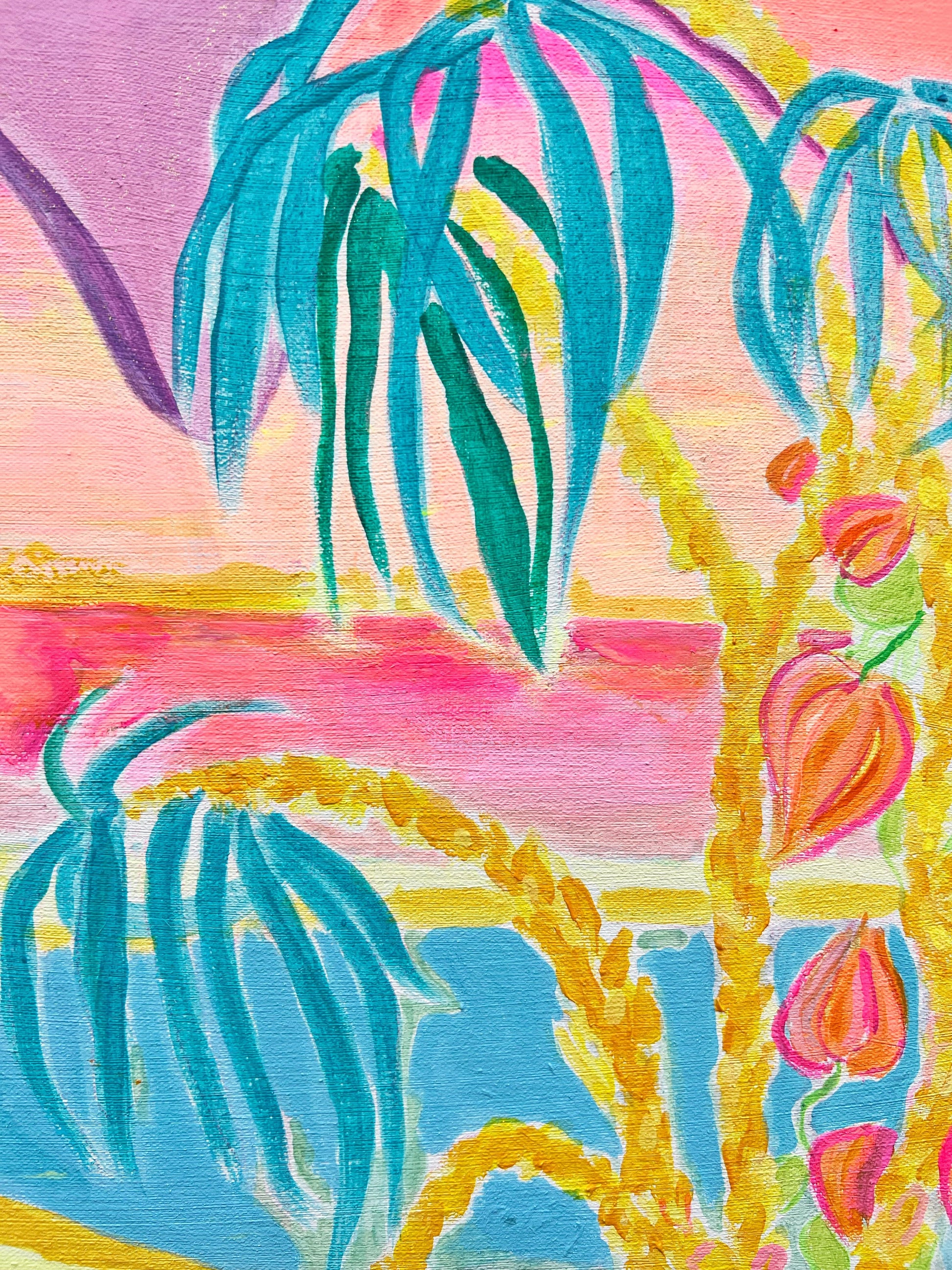 'View From The Riad'  54cm x 80cm - Kathryn Sillince Artist