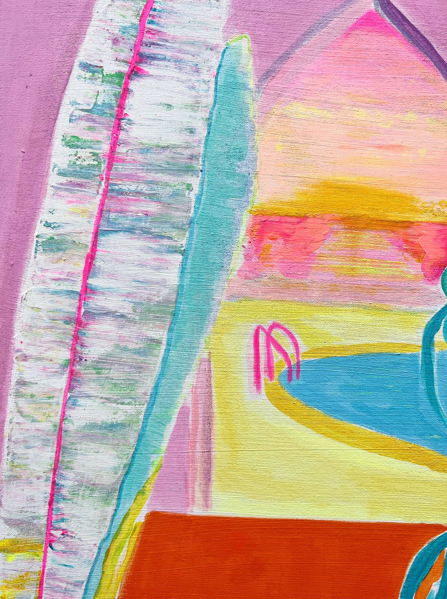 'View From The Riad'  54cm x 80cm - Kathryn Sillince Artist