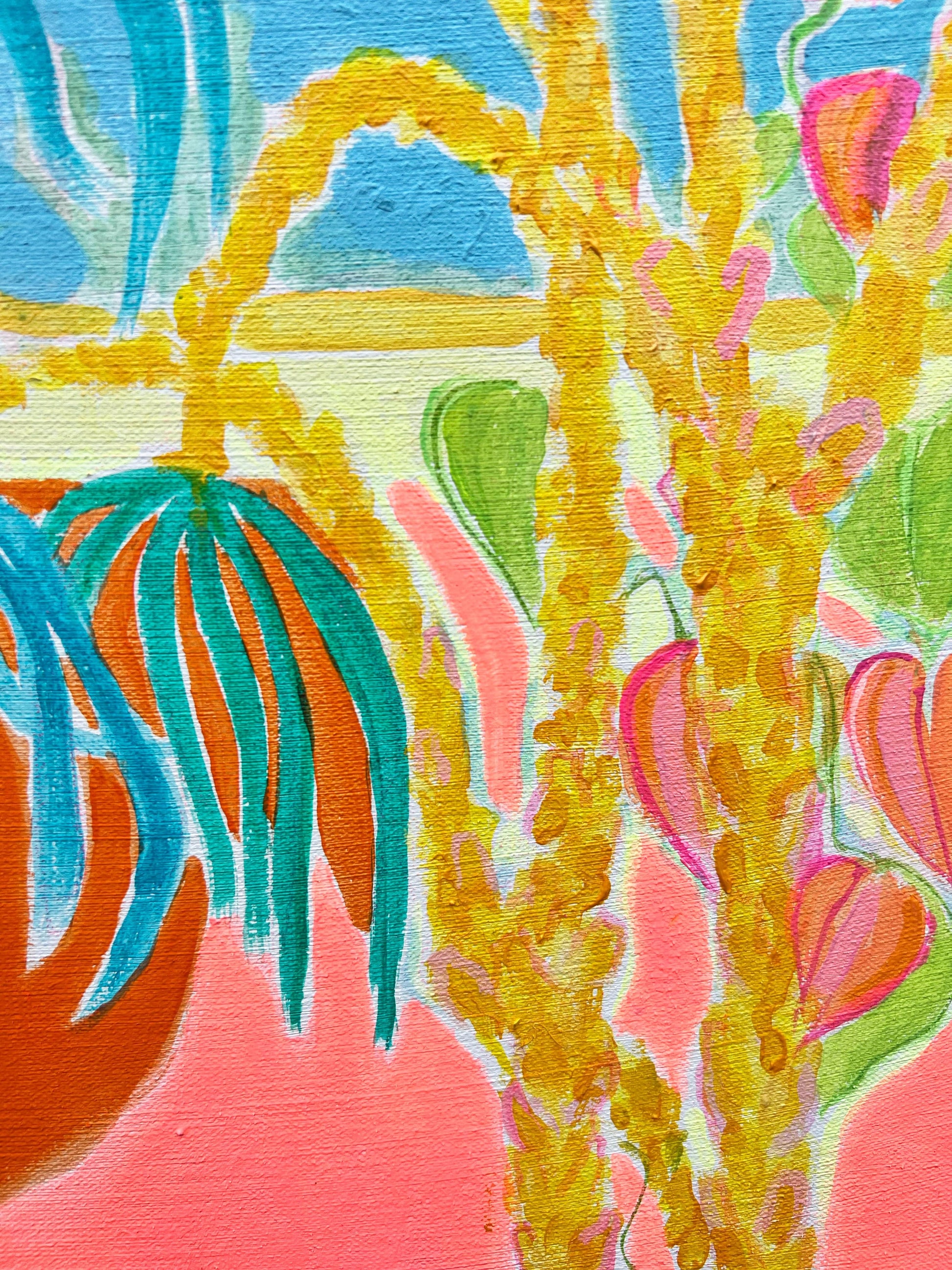 'View From The Riad'  54cm x 80cm - Kathryn Sillince Artist