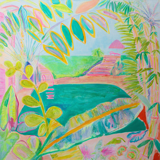 'Woke Up To This'  102cm x 102cm - Kathryn Sillince Artist
