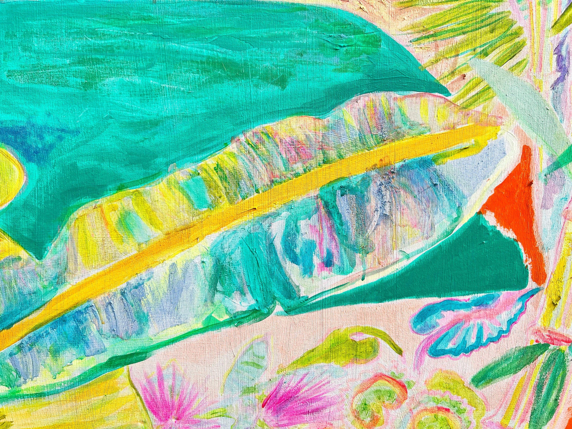 'Woke Up To This'  102cm x 102cm - Kathryn Sillince Artist