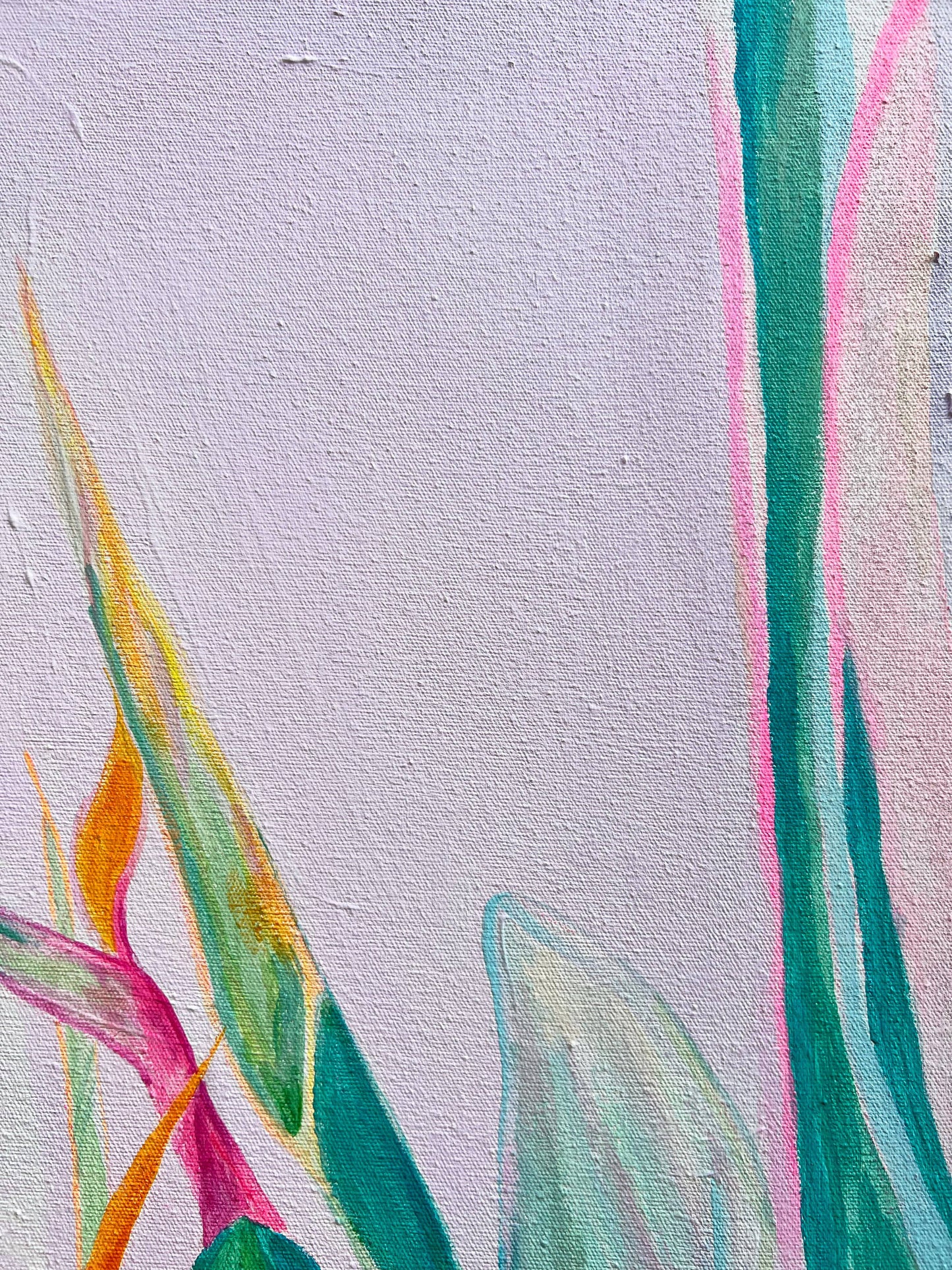 'A Flock Of Orange'  60cm x 60cm - Kathryn Sillince Artist