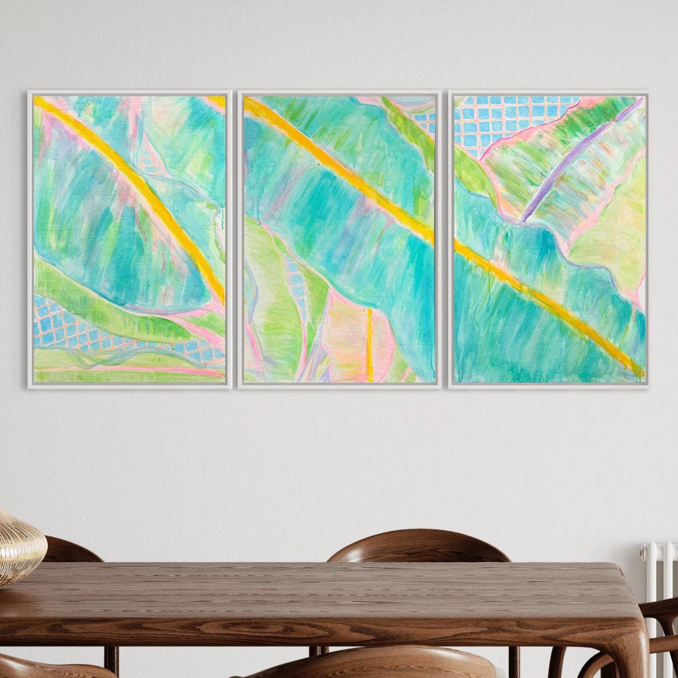 'Banana Triptych'  162cm x 80cm - Kathryn Sillince Artist