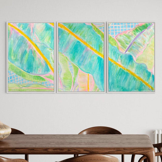 'Banana Triptych'  162cm x 80cm - Kathryn Sillince Artist