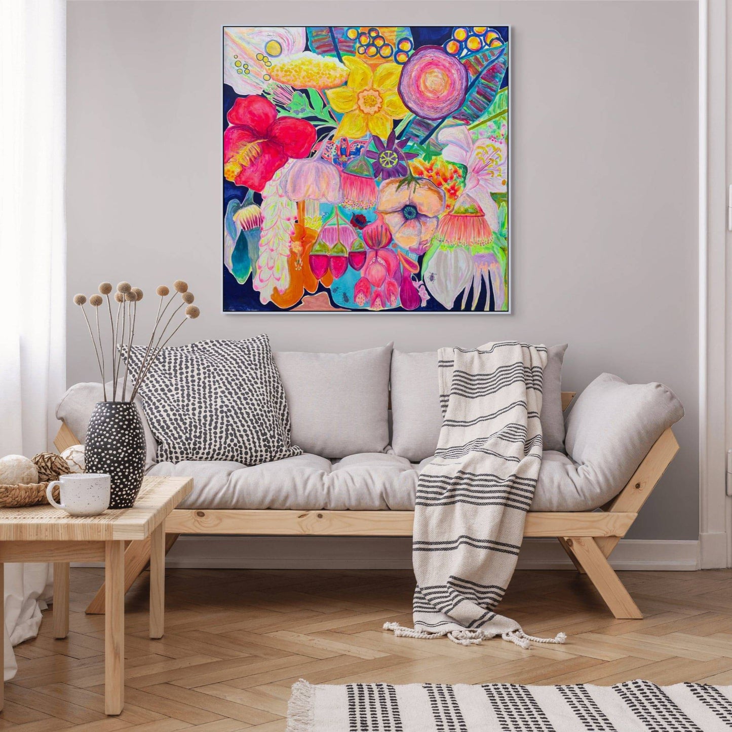 'The Impossible Bouquet' 120.5cm x 120.5cm - Kathryn Sillince Artist