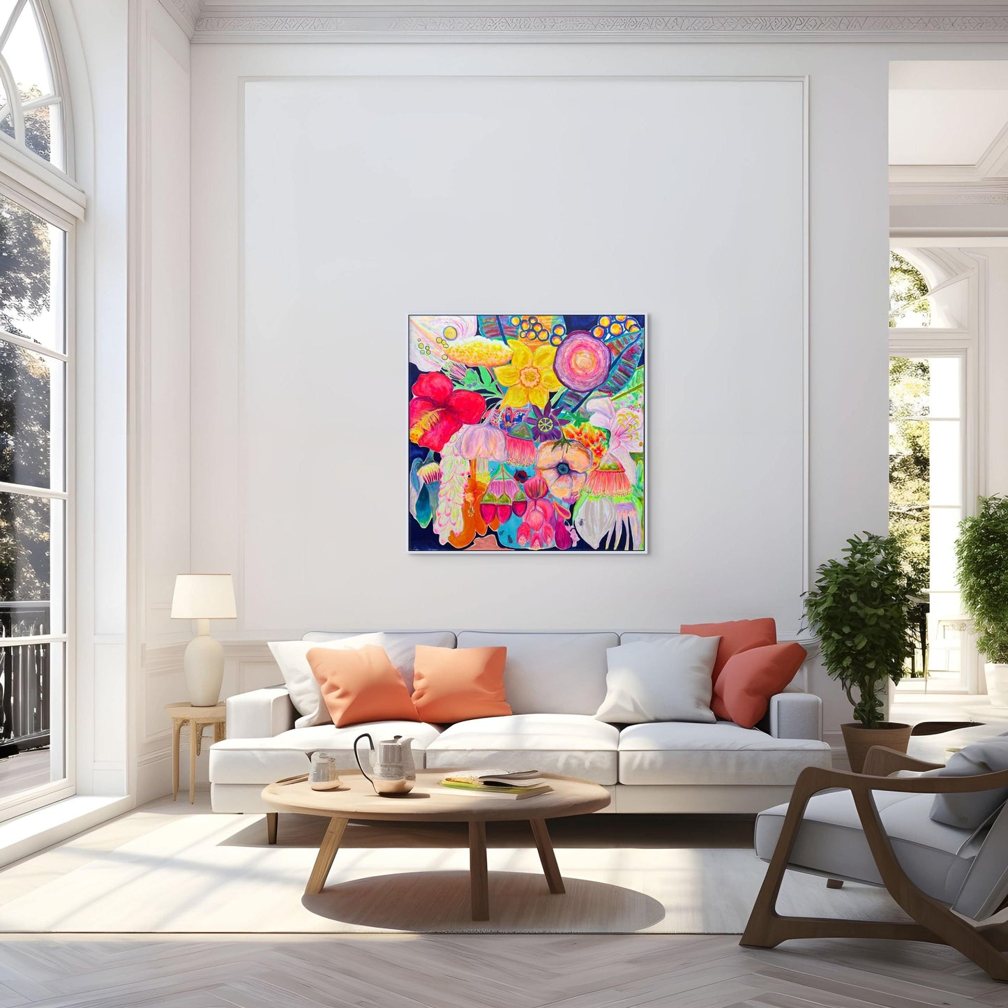 'The Impossible Bouquet' 120.5cm x 120.5cm - Kathryn Sillince Artist