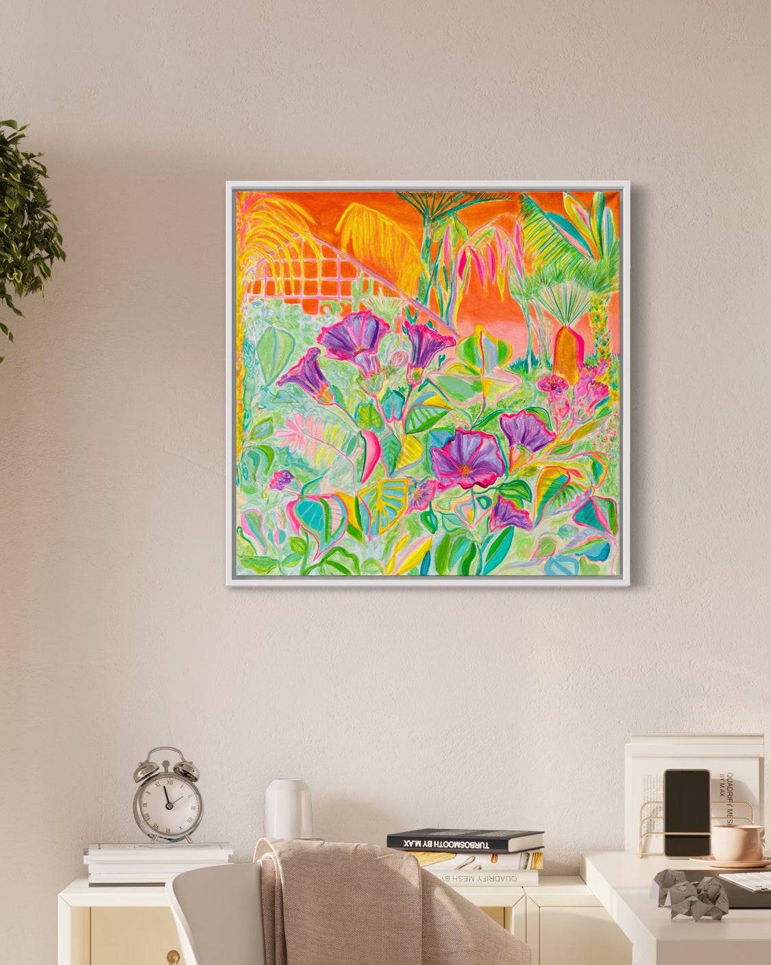 'Apocalyptic Fanfare'  61cm x 61cm - Kathryn Sillince Artist