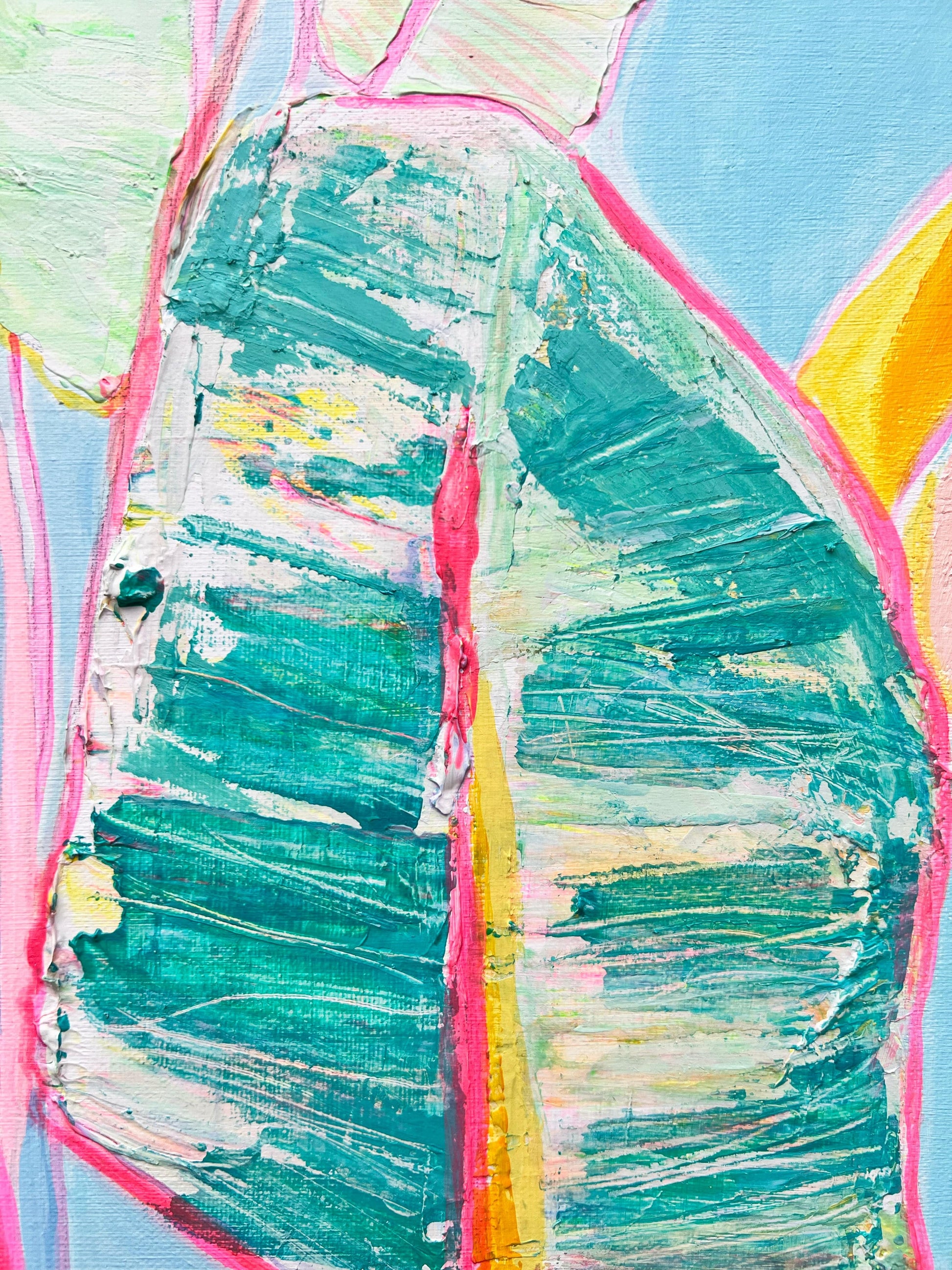 'Musa Basjoo'  46cm x 46cm - Kathryn Sillince Artist