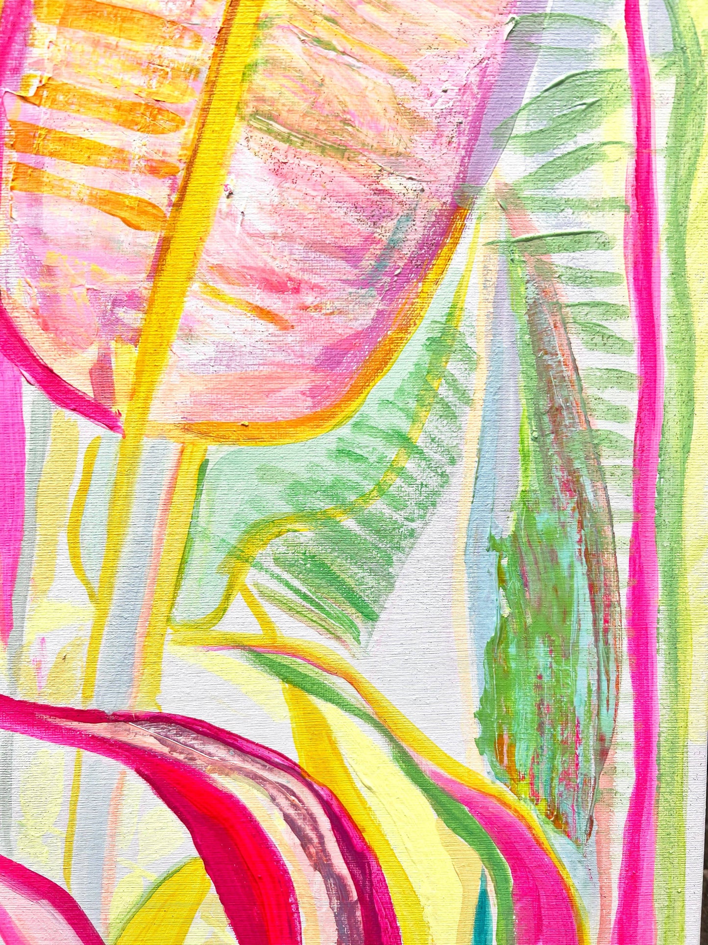 'Immersed In Exotica'  90cm x 90cm - Kathryn Sillince Artist