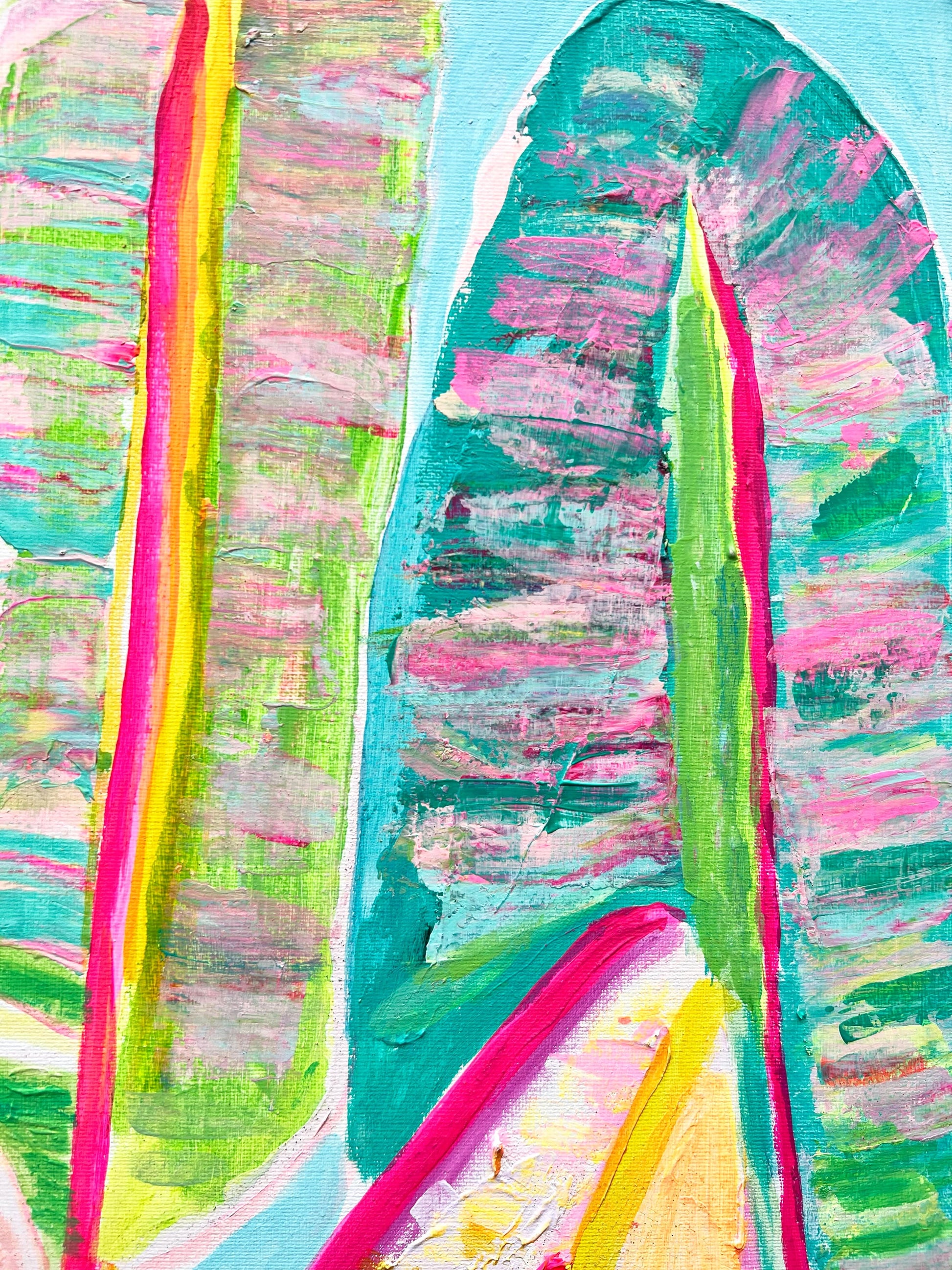 'Immersed In Exotica'  90cm x 90cm - Kathryn Sillince Artist