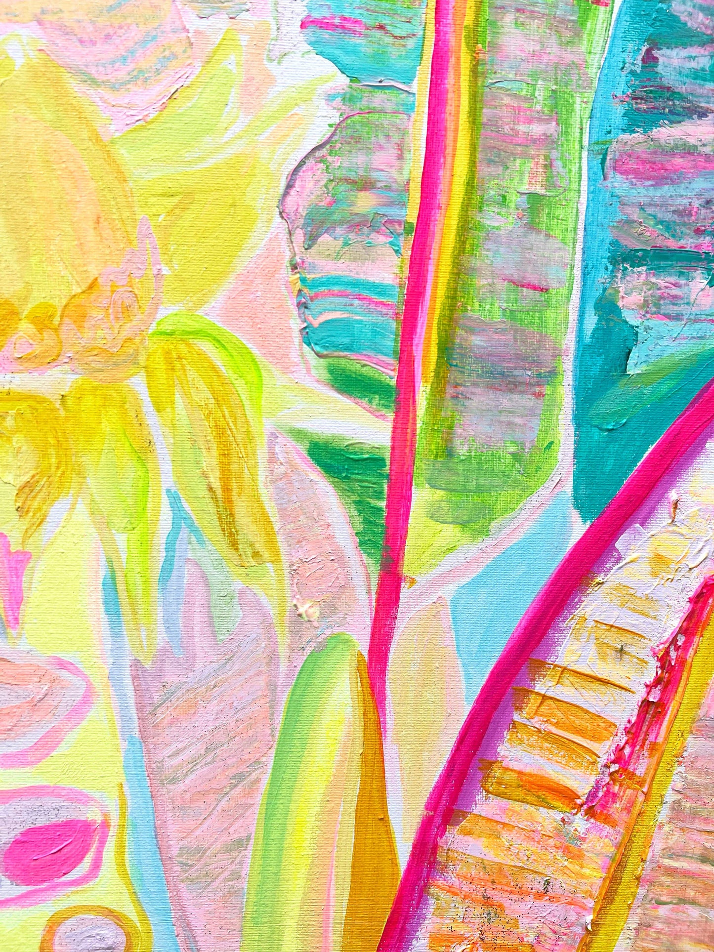 'Immersed In Exotica'  90cm x 90cm - Kathryn Sillince Artist