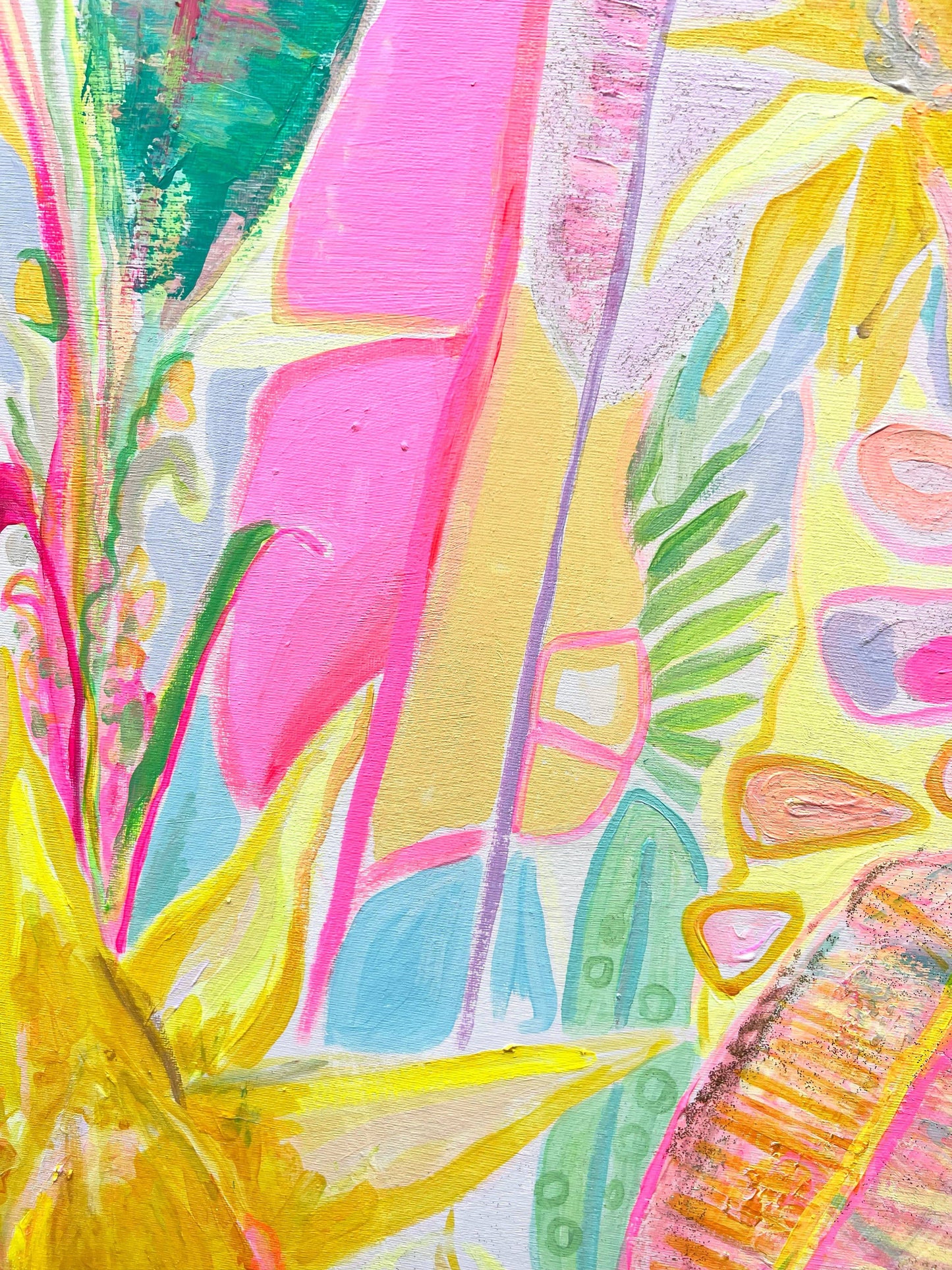 'Immersed In Exotica'  90cm x 90cm - Kathryn Sillince Artist