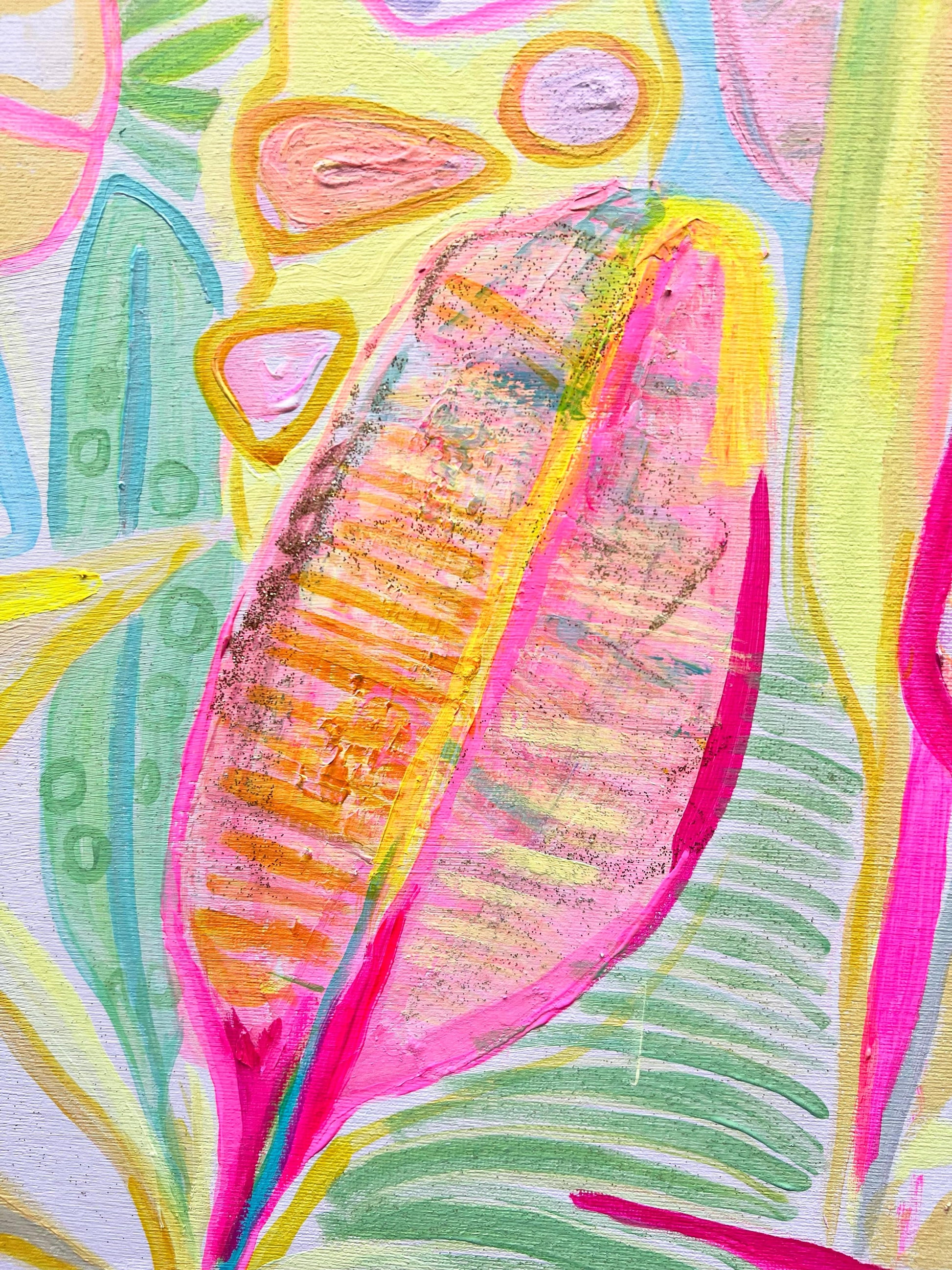 'Immersed In Exotica'  90cm x 90cm - Kathryn Sillince Artist