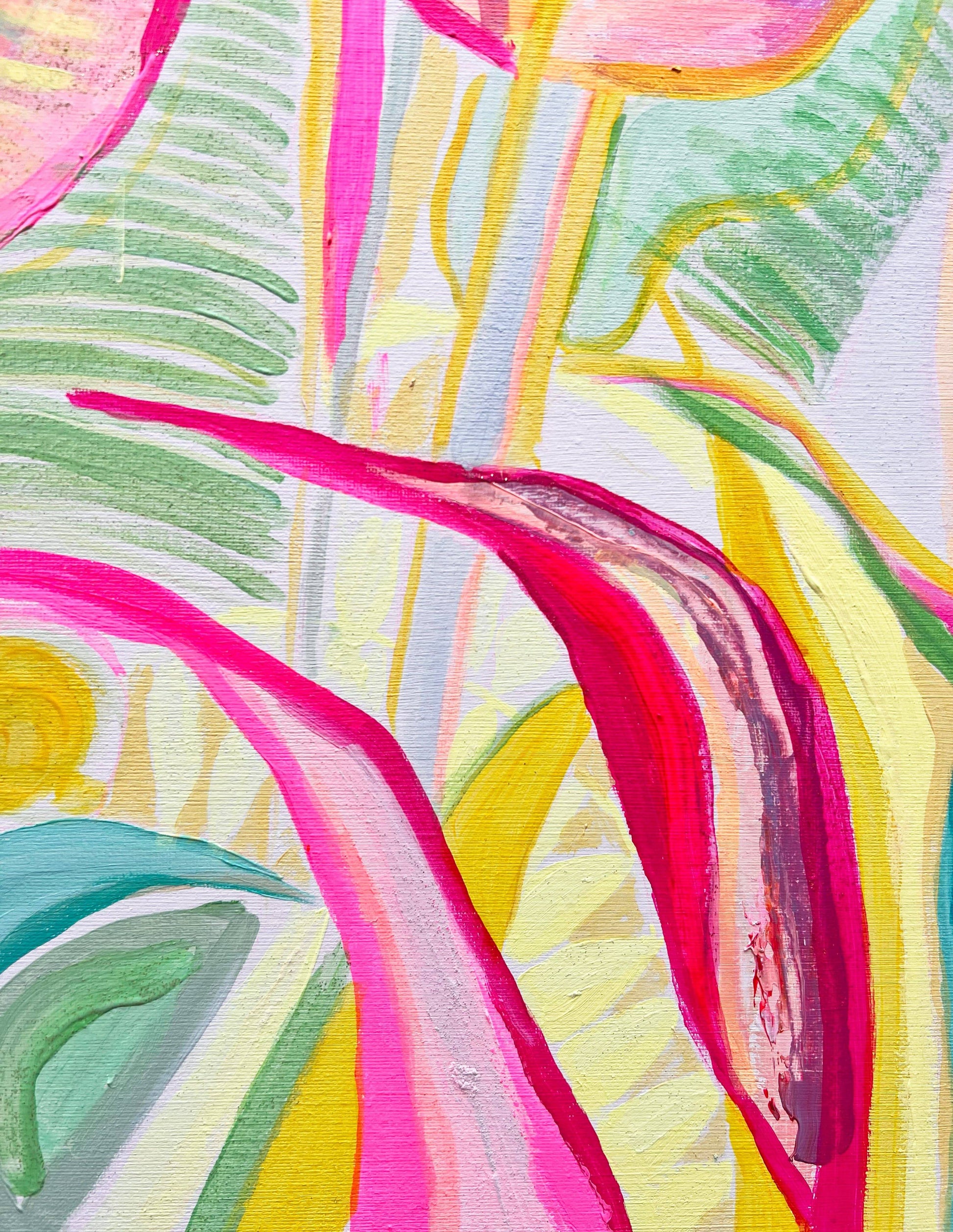 'Immersed In Exotica'  90cm x 90cm - Kathryn Sillince Artist