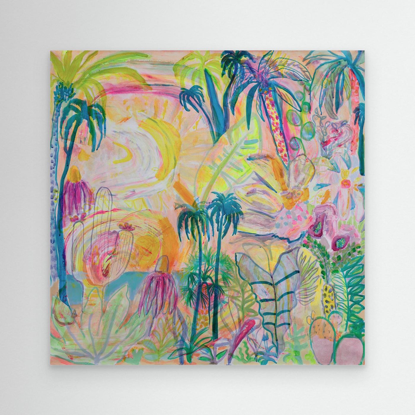 Canvas print titled "Summer On My Mind" by Printumo featuring a vibrant summer-themed design on a framed canvas.