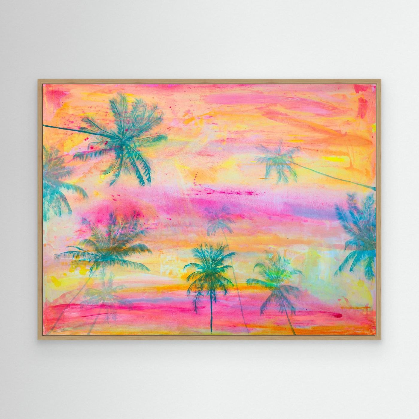 Canvas print titled "Lie With Me At Sunset" by Printumo featuring a serene sunset scene on high-quality wall art.