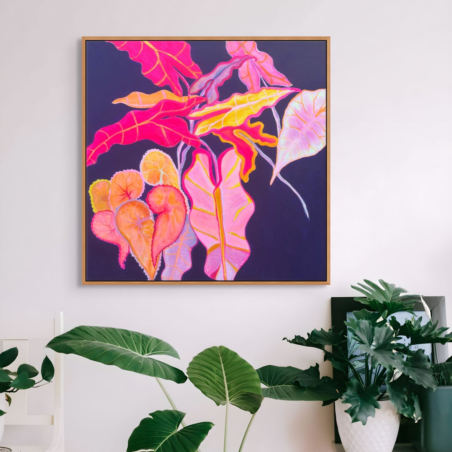 ‘Begonia Alocasia Still Life' Print - Kathryn Sillince Artist