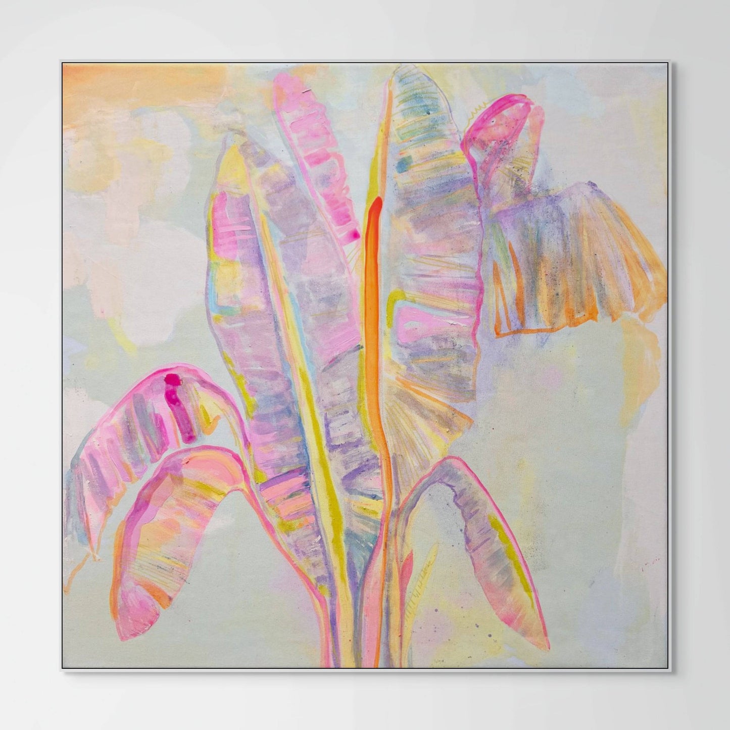 ‘Peachy Banana Palms' Print - Kathryn Sillince Artist