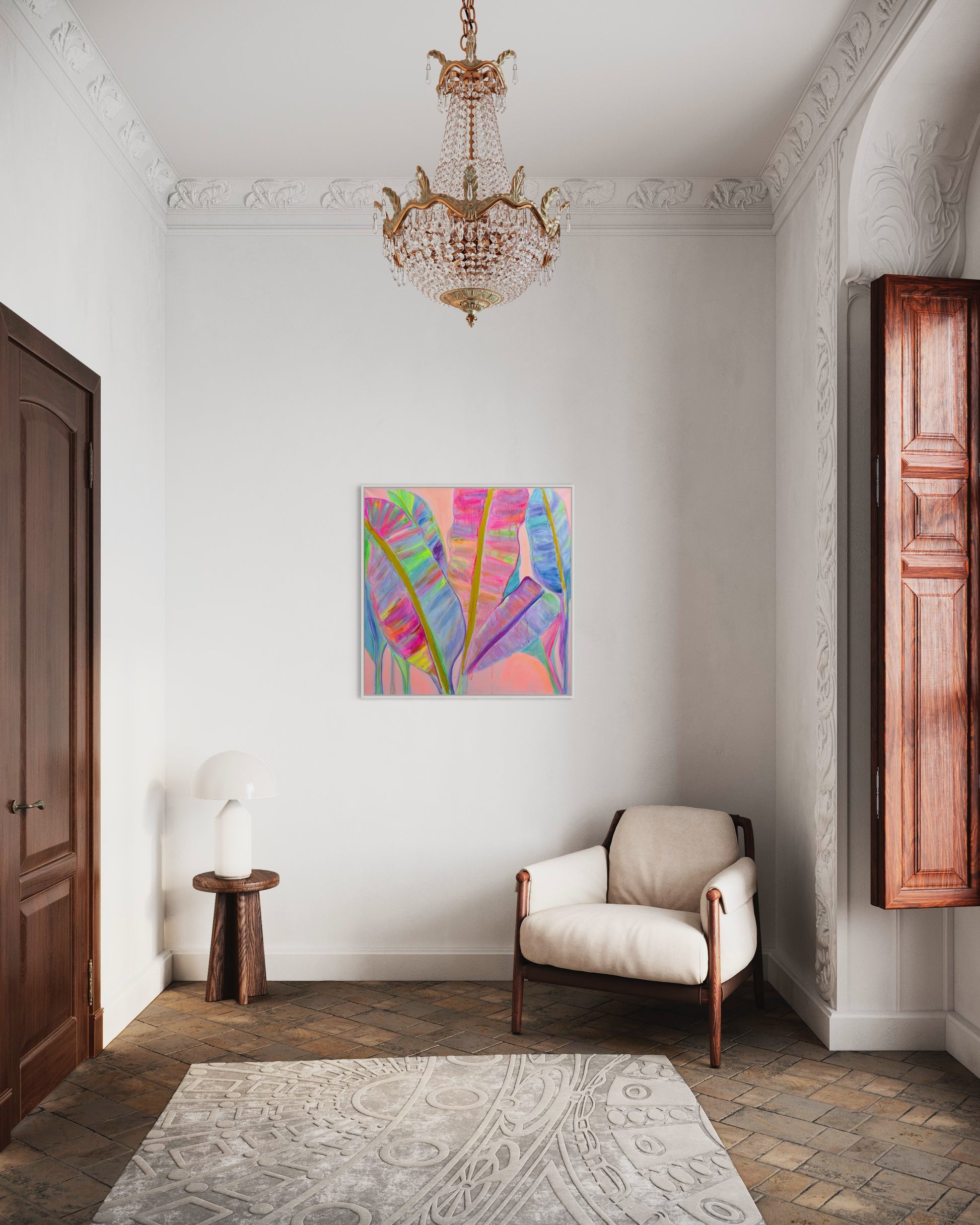 ‘Rainbow Palm Leaves II' Print - Kathryn Sillince Artist