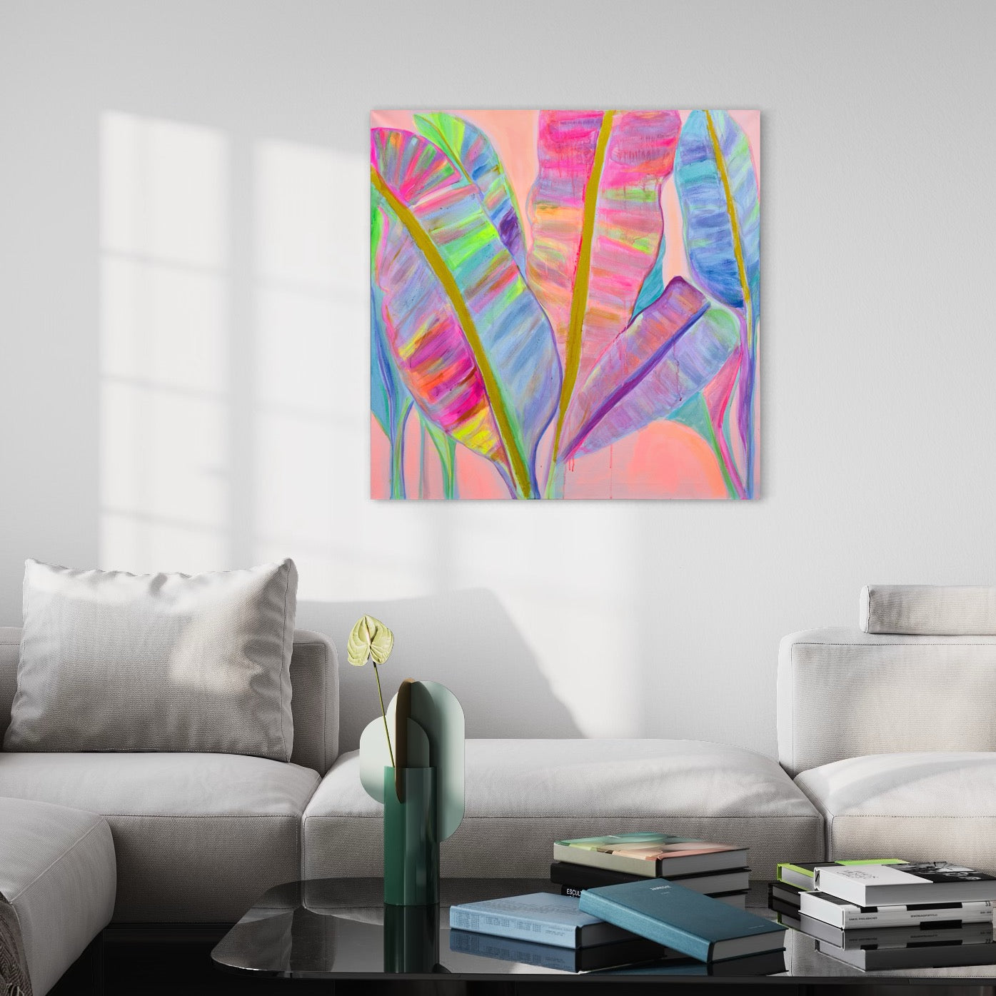 ‘Rainbow Palm Leaves II' Print - Kathryn Sillince Artist