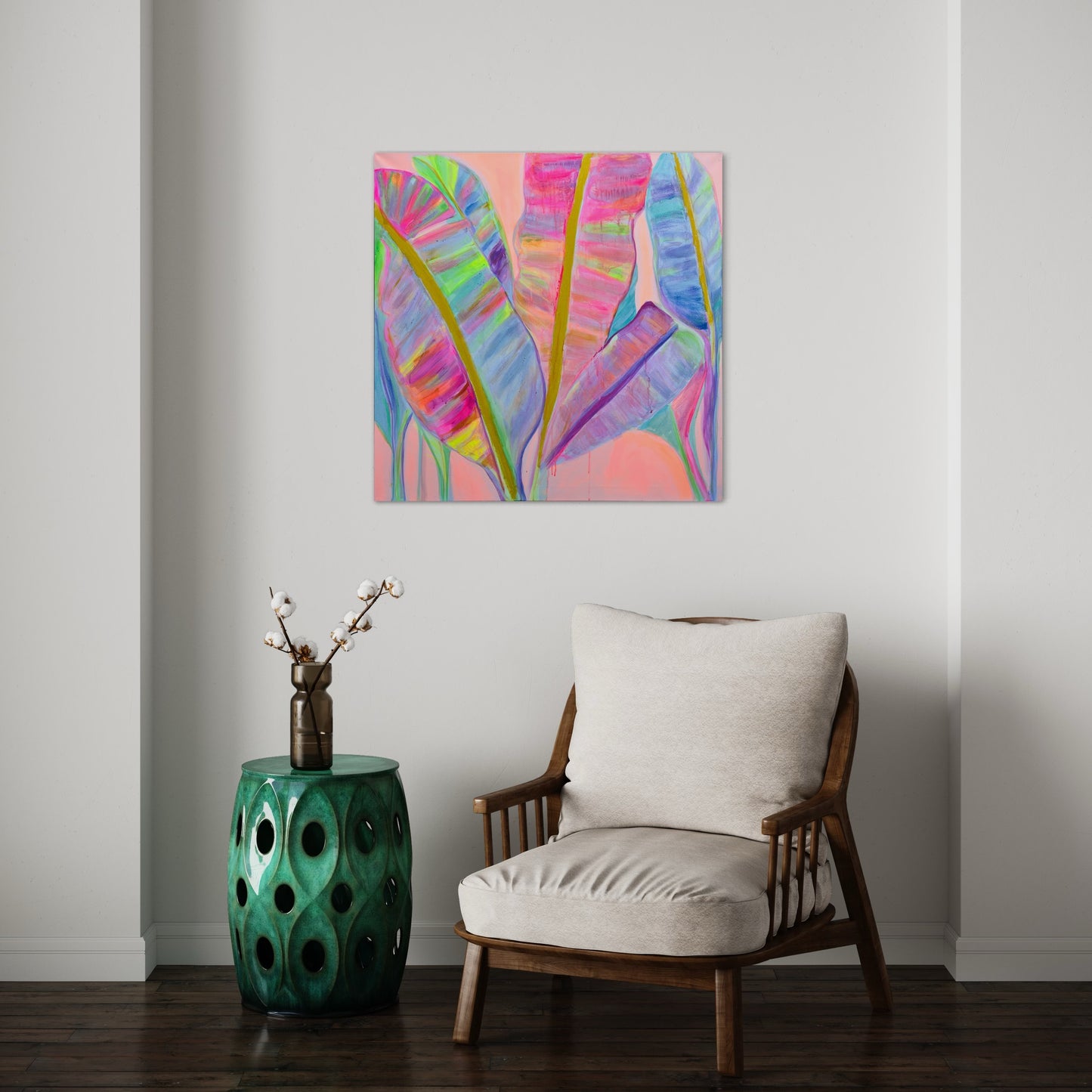 ‘Rainbow Palm Leaves II' Print - Kathryn Sillince Artist