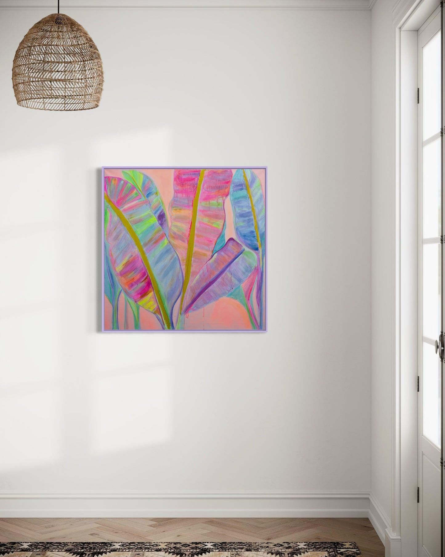 ‘Rainbow Palm Leaves II' Print - Kathryn Sillince Artist