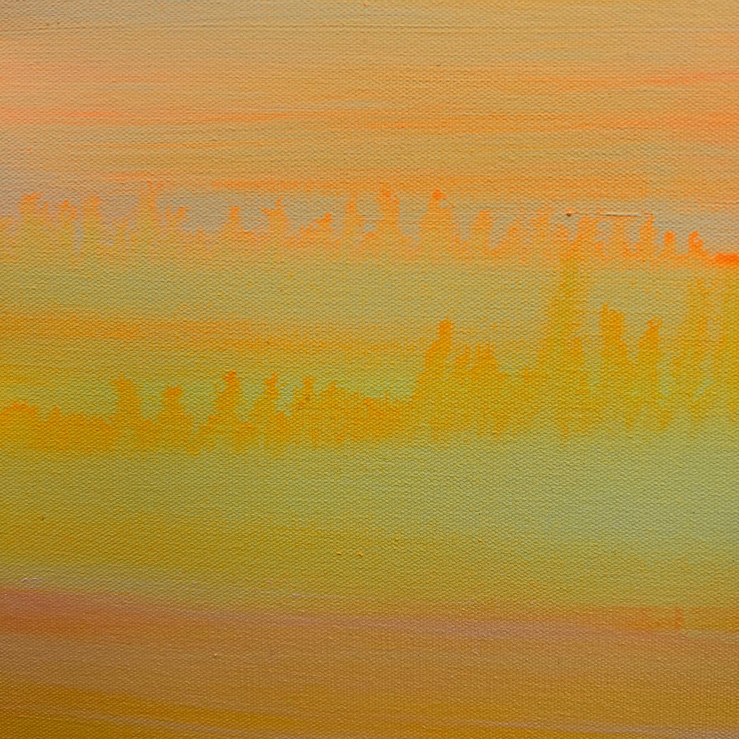 Gradient fabric texture with orange and yellow hues