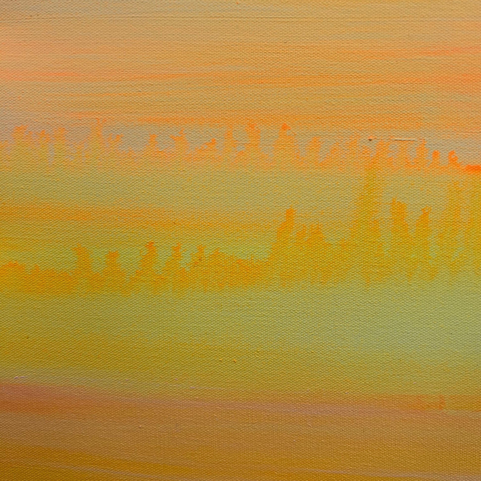 Gradient fabric texture with orange and yellow hues