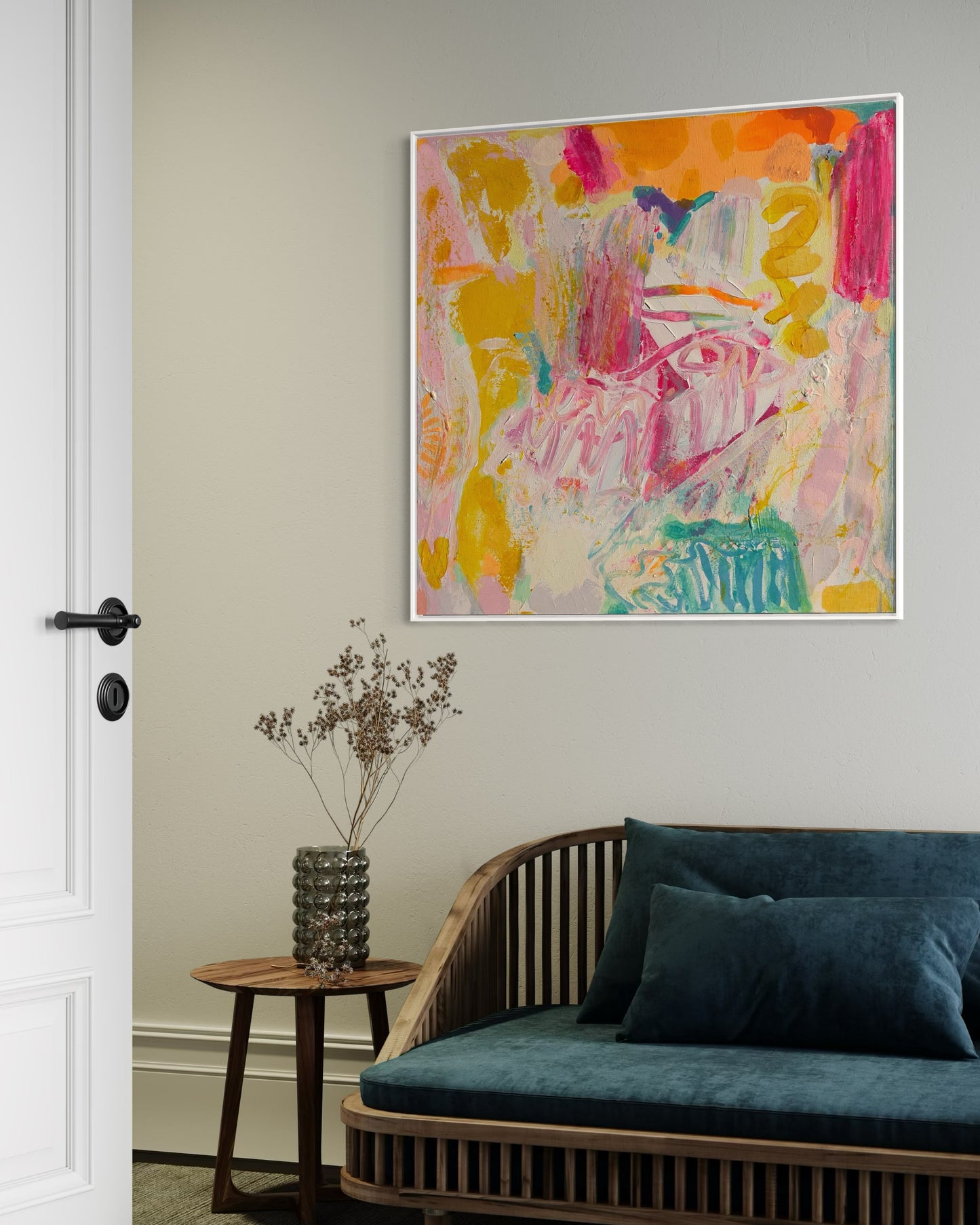 'Bring It On'  80cm x 80cm - Kathryn Sillince Artist