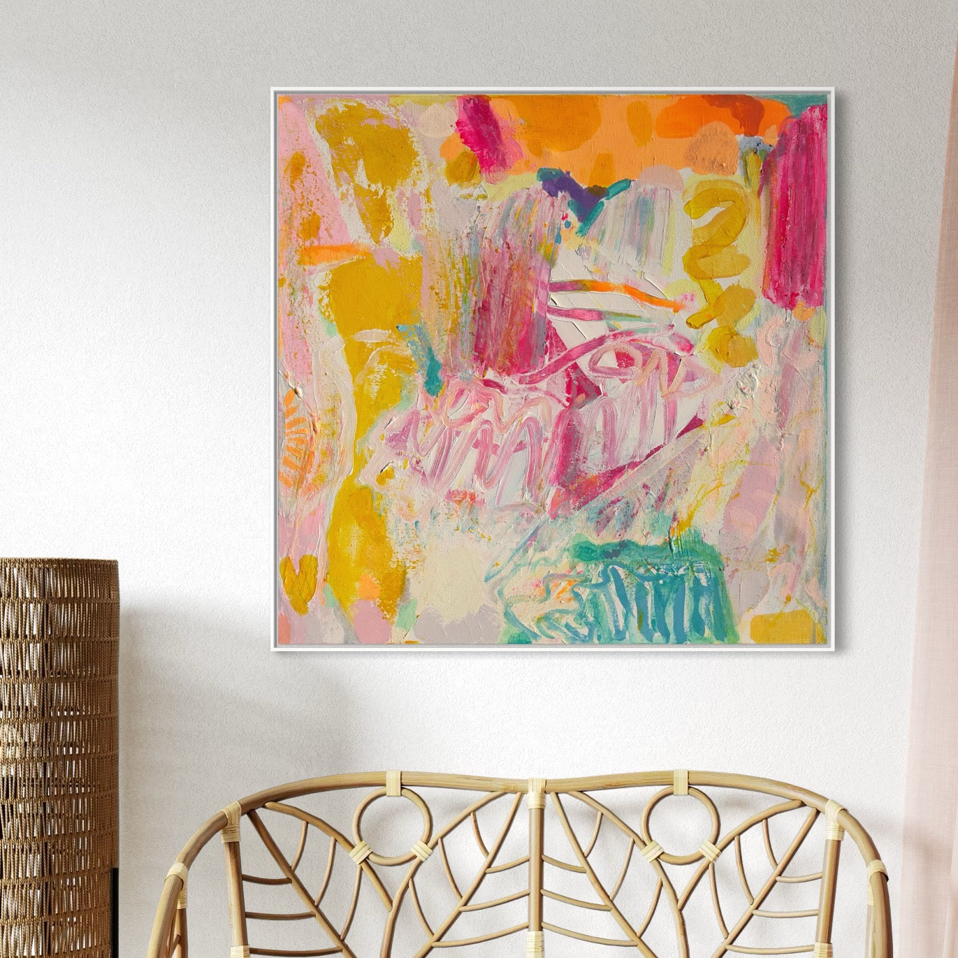 'Bring It On'  80cm x 80cm - Kathryn Sillince Artist