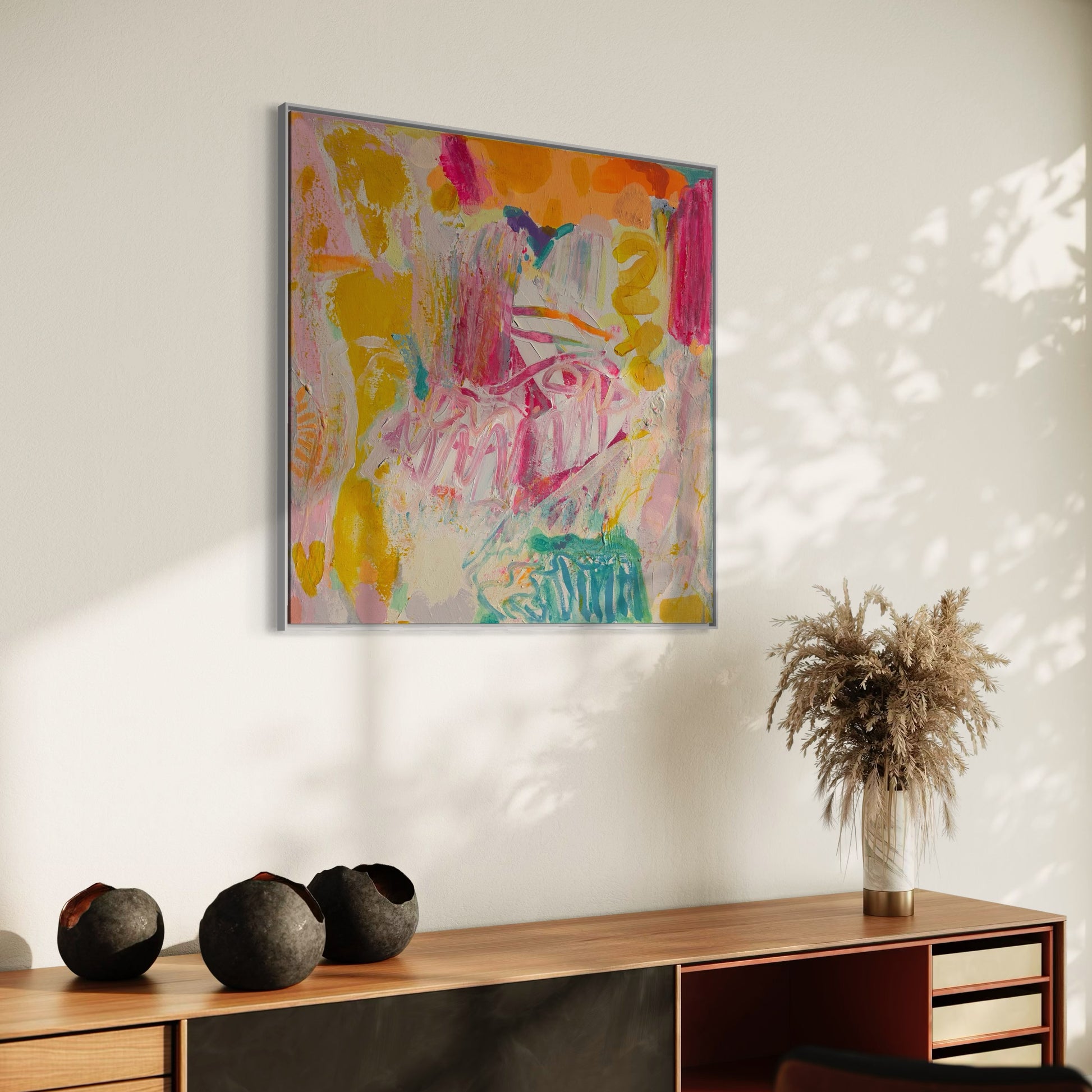 'Bring It On'  80cm x 80cm - Kathryn Sillince Artist