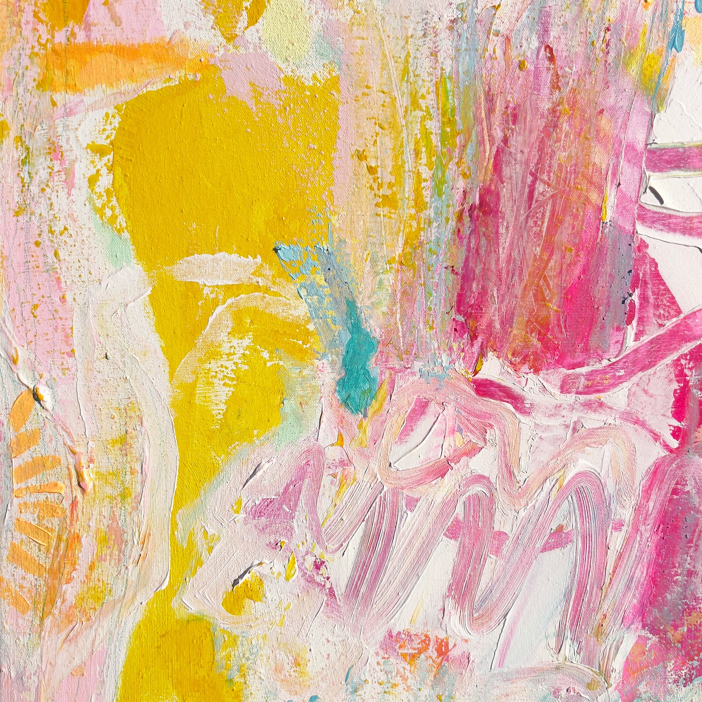 'Bring It On'  80cm x 80cm - Kathryn Sillince Artist