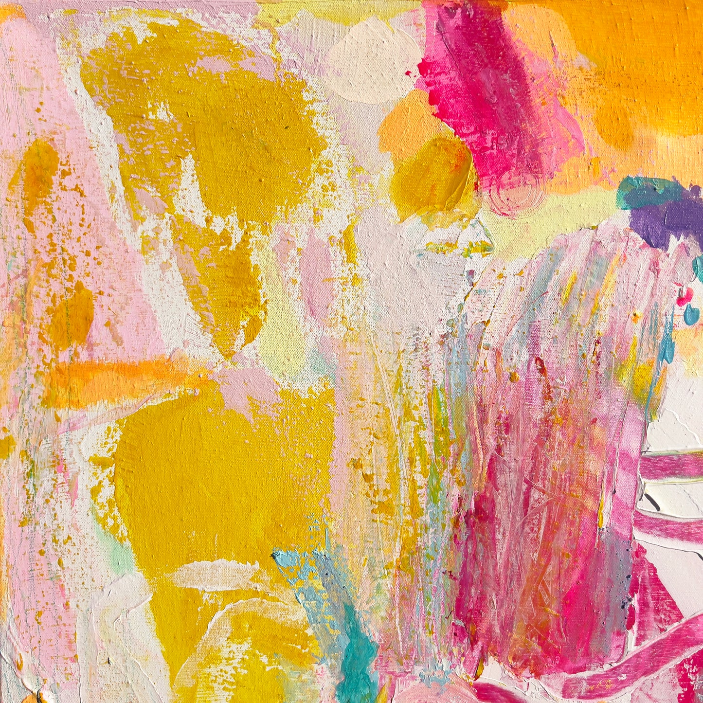 'Bring It On'  80cm x 80cm - Kathryn Sillince Artist