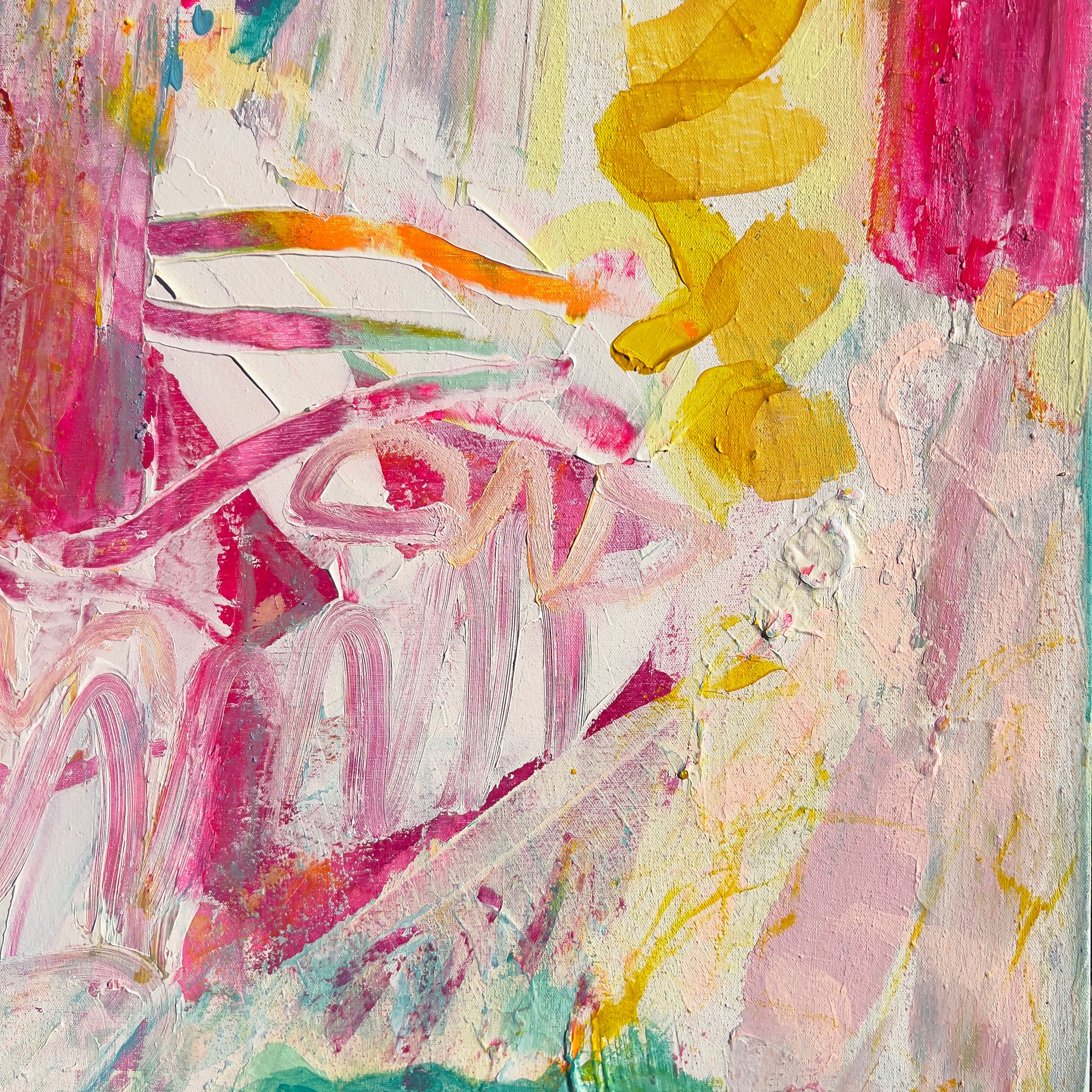 'Bring It On'  80cm x 80cm - Kathryn Sillince Artist
