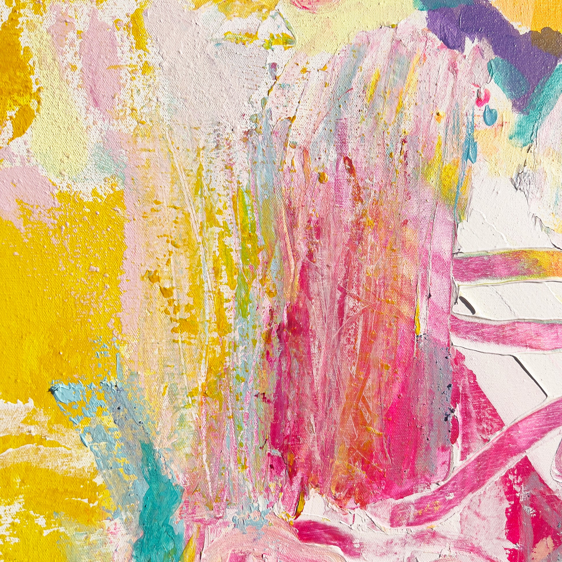 'Bring It On'  80cm x 80cm - Kathryn Sillince Artist