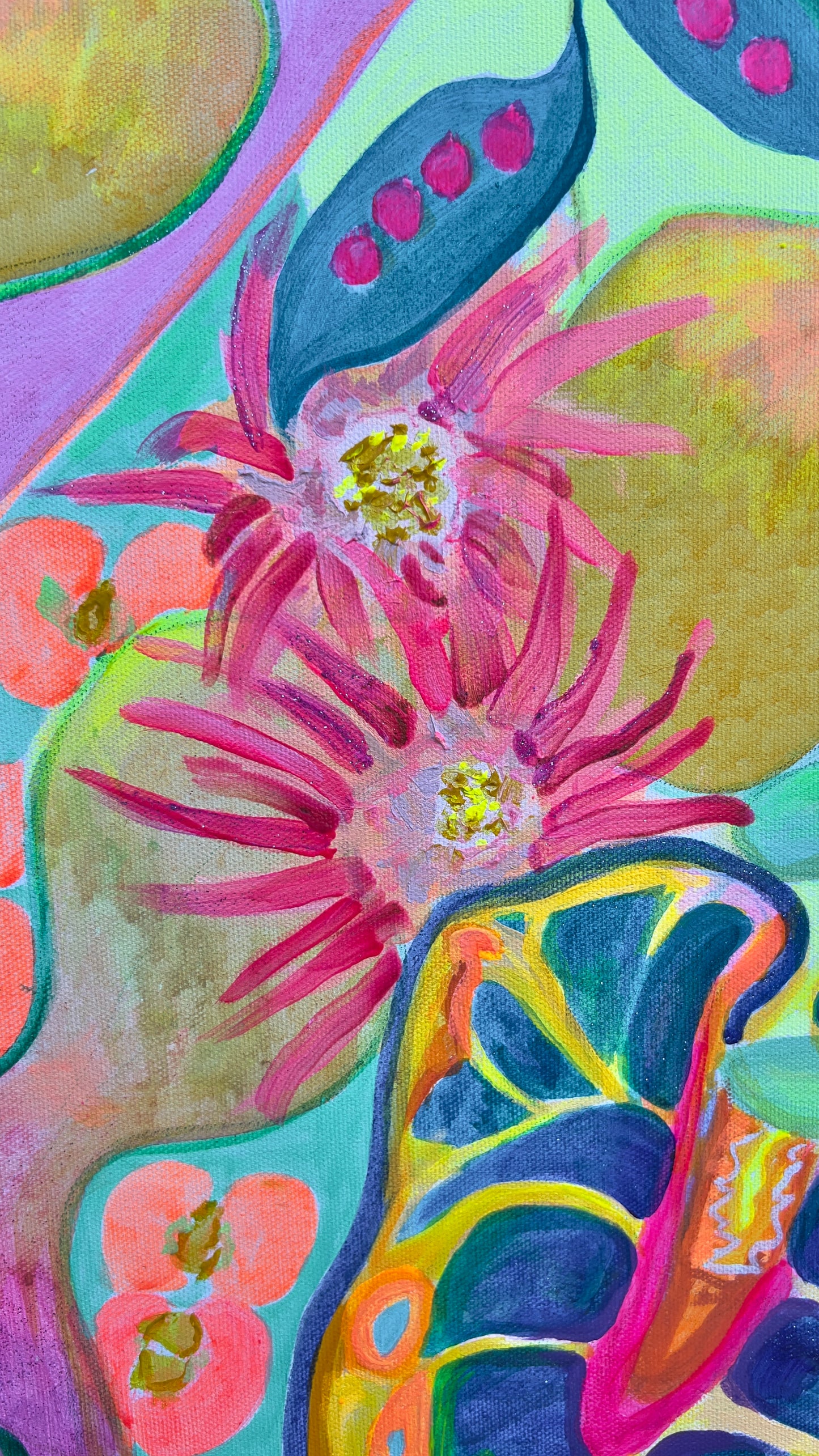 ‘Equatorial Goldenhour’ 122cm x 153cm - Kathryn Sillince Artist