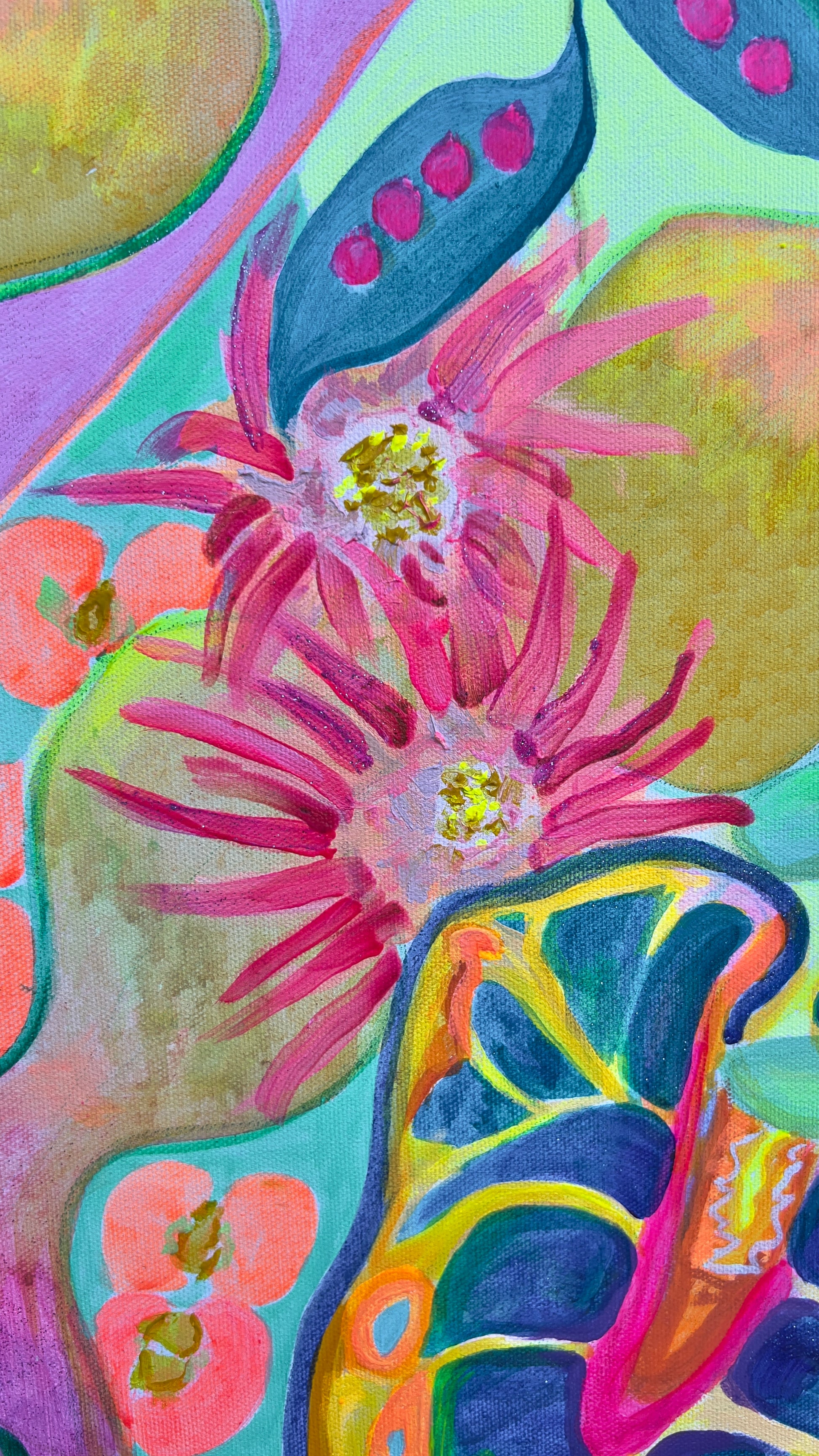 ‘Equatorial Goldenhour’ 122cm x 153cm - Kathryn Sillince Artist