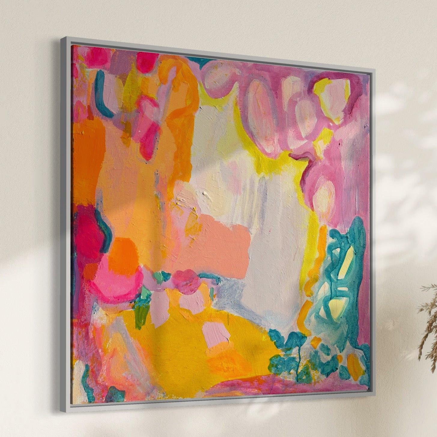 'Fasten Your Seatbelts'  70cm x 70cm - Kathryn Sillince Artist