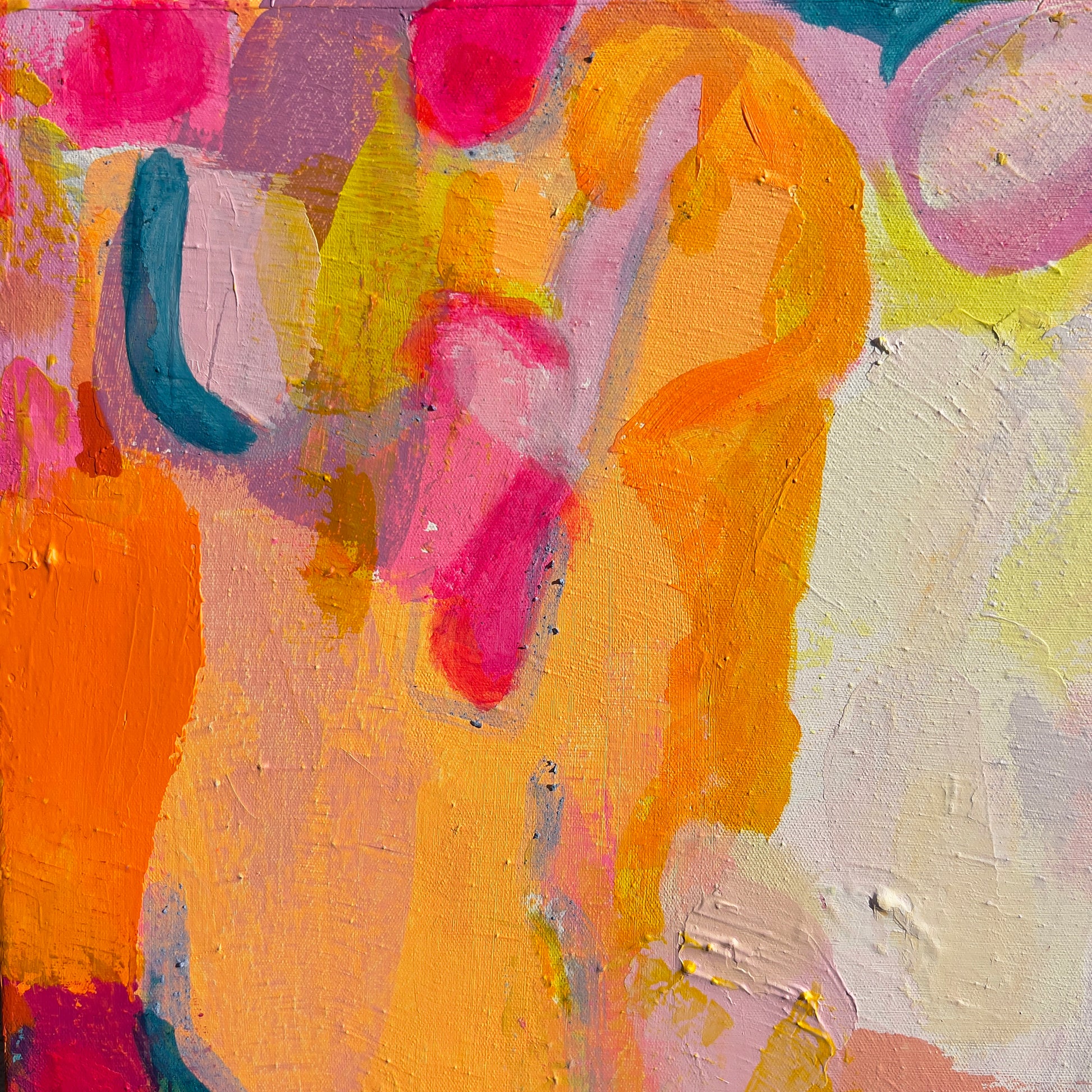 'Fasten Your Seatbelts'  70cm x 70cm - Kathryn Sillince Artist