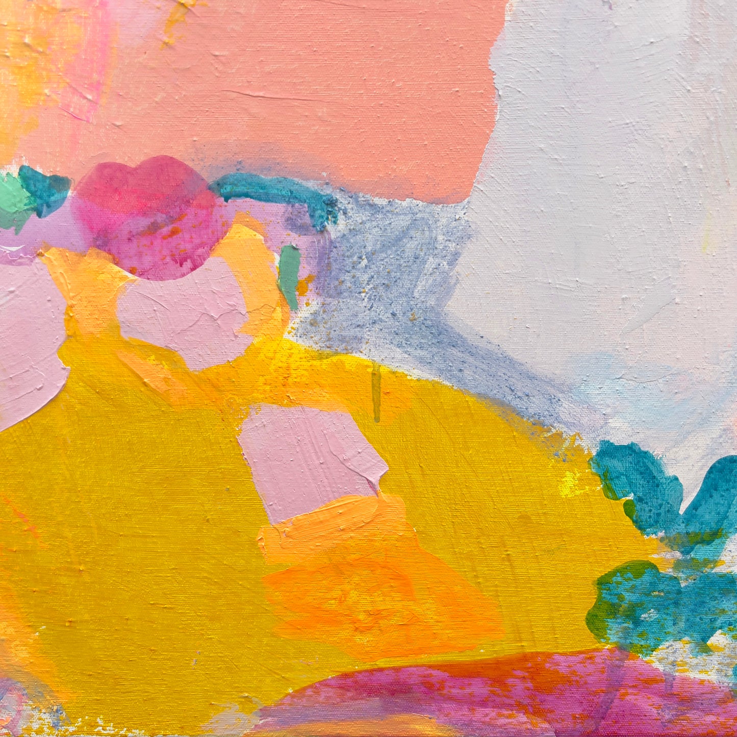 'Fasten Your Seatbelts'  70cm x 70cm - Kathryn Sillince Artist