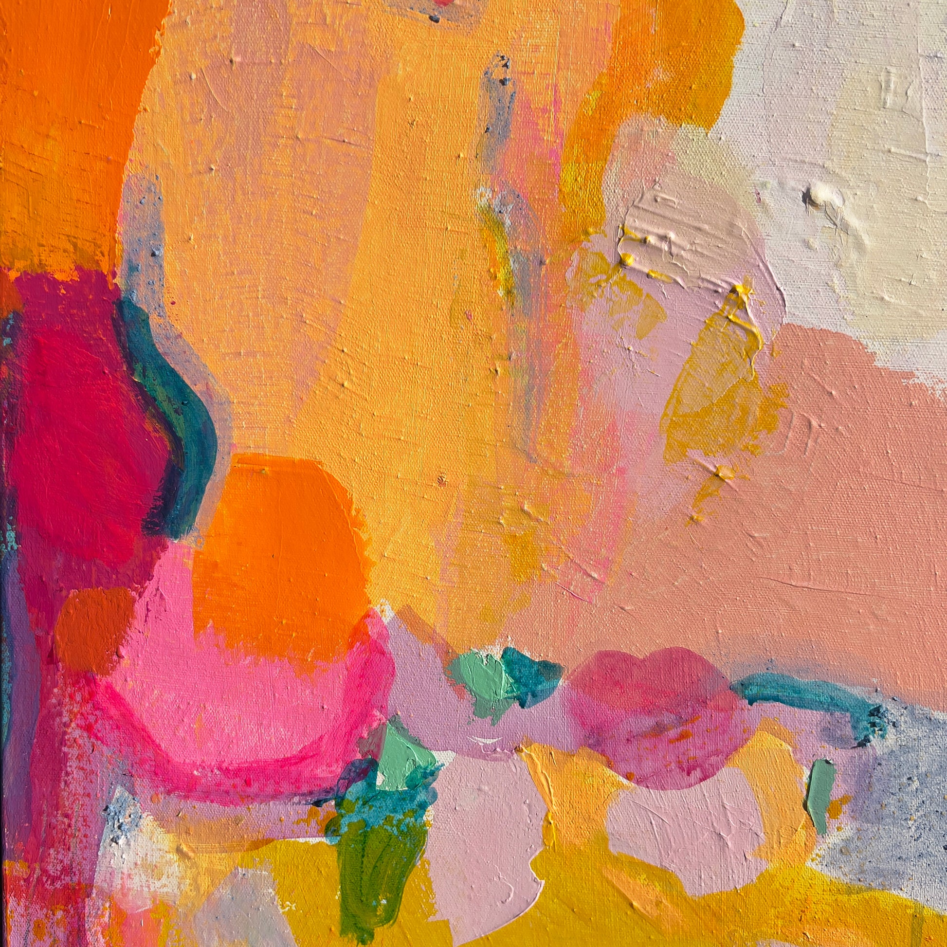 'Fasten Your Seatbelts'  70cm x 70cm - Kathryn Sillince Artist