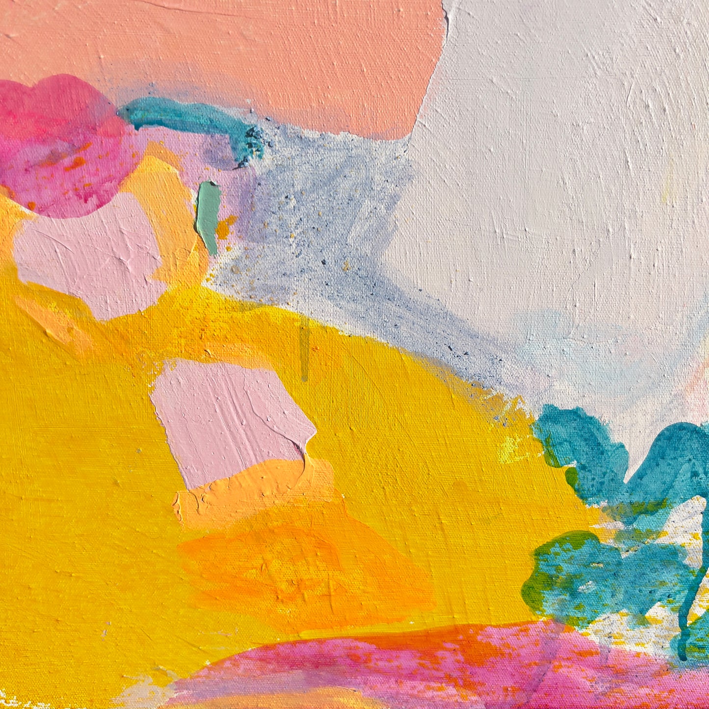 'Fasten Your Seatbelts'  70cm x 70cm - Kathryn Sillince Artist