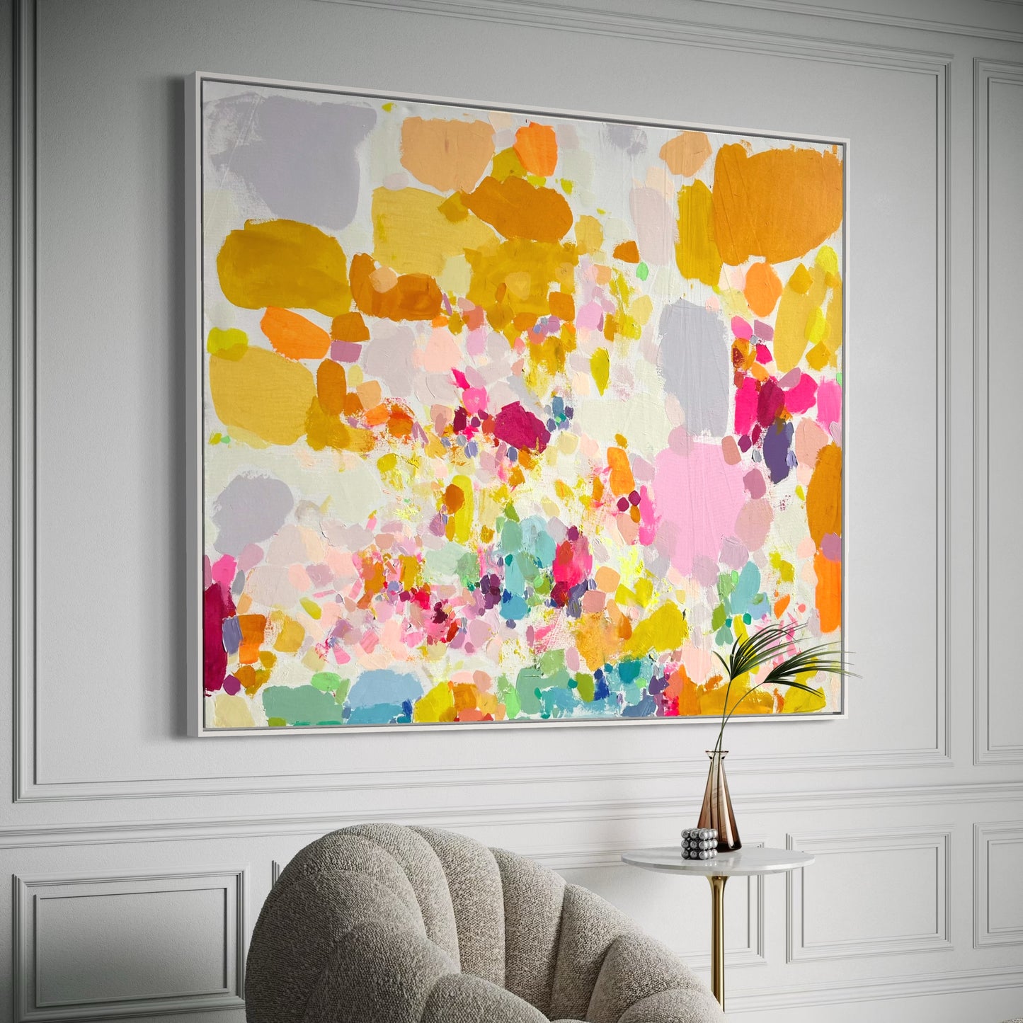 'Fragmented Rainbow: I'  112cm x 132.5cm - Kathryn Sillince Artist