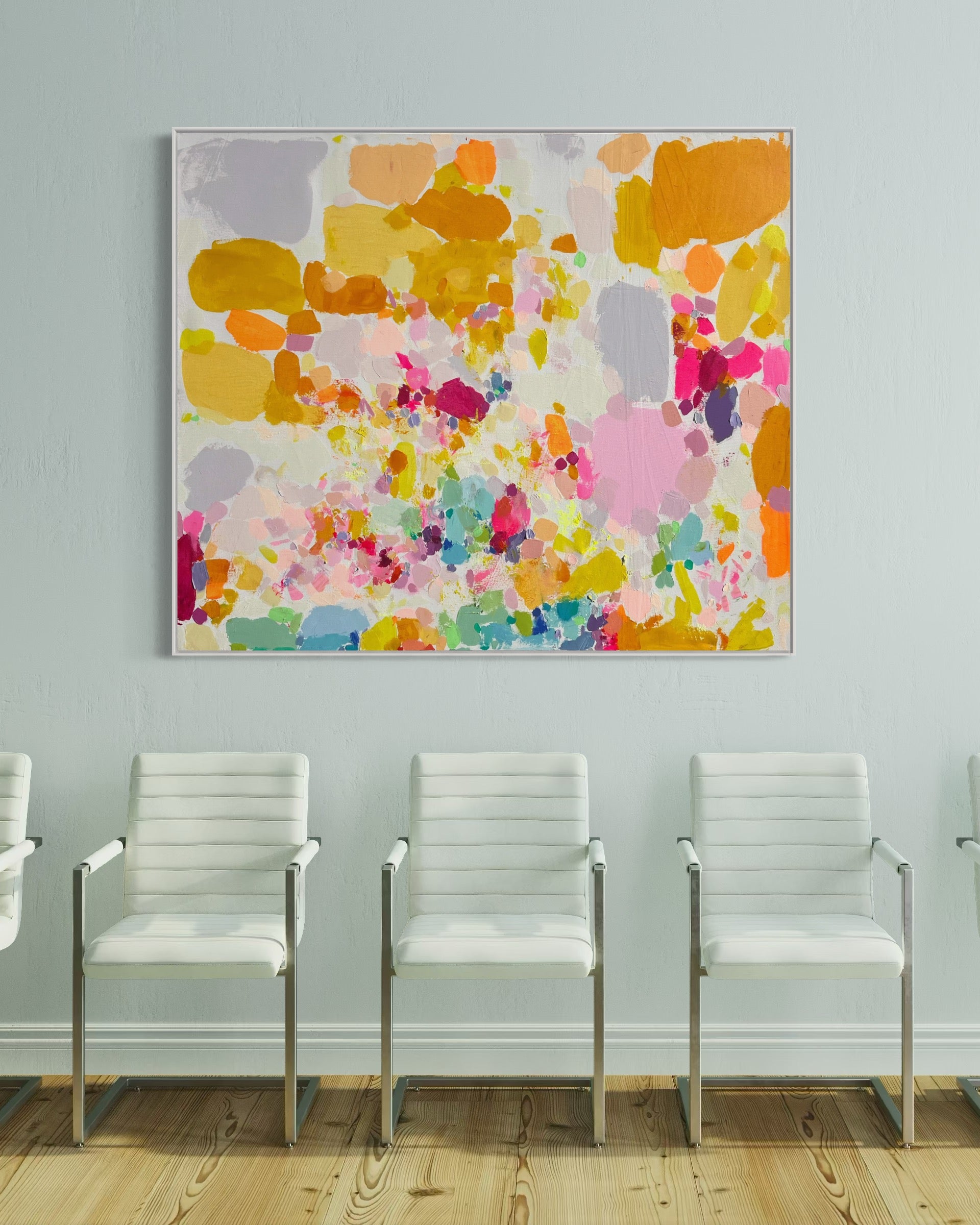 'Fragmented Rainbow: I'  112cm x 132.5cm - Kathryn Sillince Artist